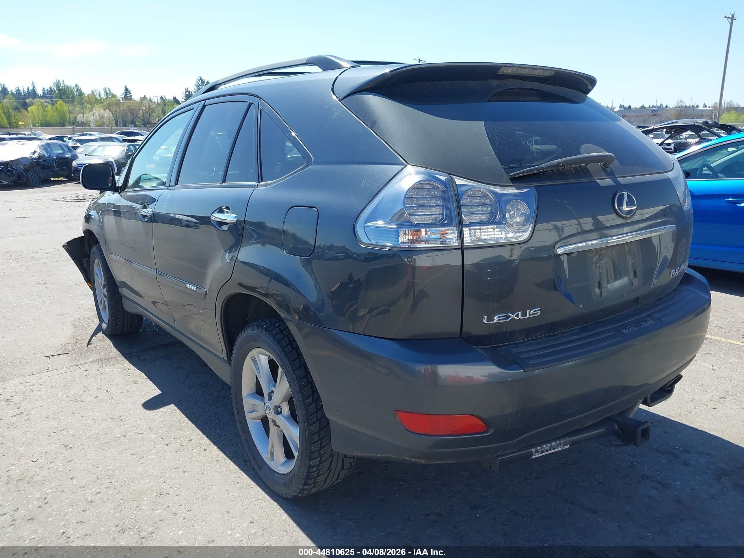 2008 Lexus Rx 400h Gray vin: JTJHW31UX82850980