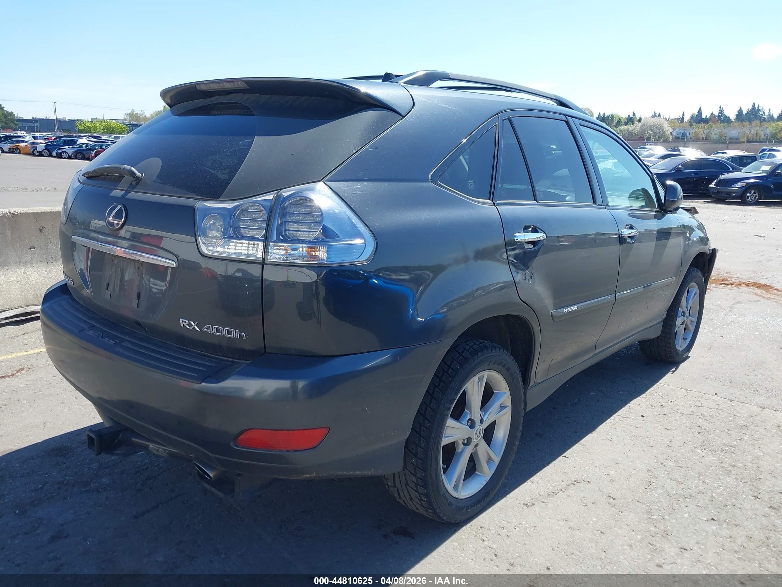 2008 Lexus Rx 400h Gray vin: JTJHW31UX82850980