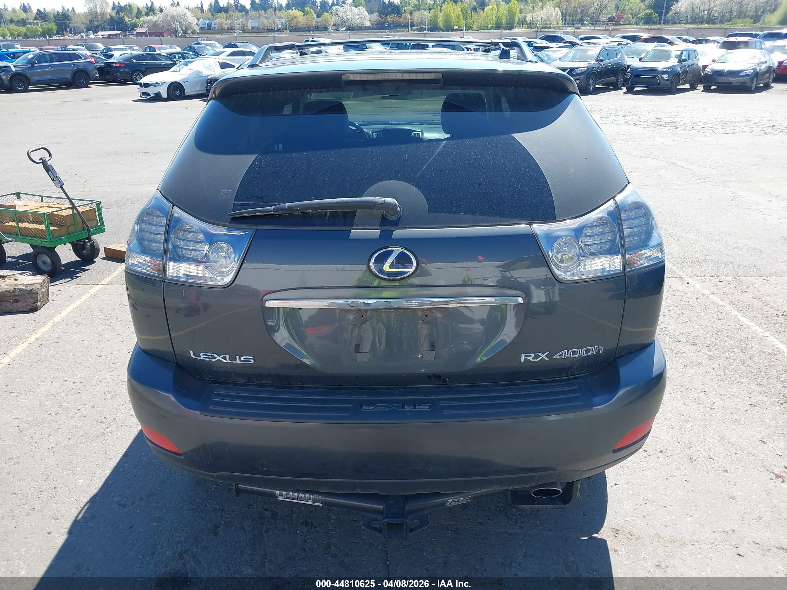 2008 Lexus Rx 400h Gray vin: JTJHW31UX82850980