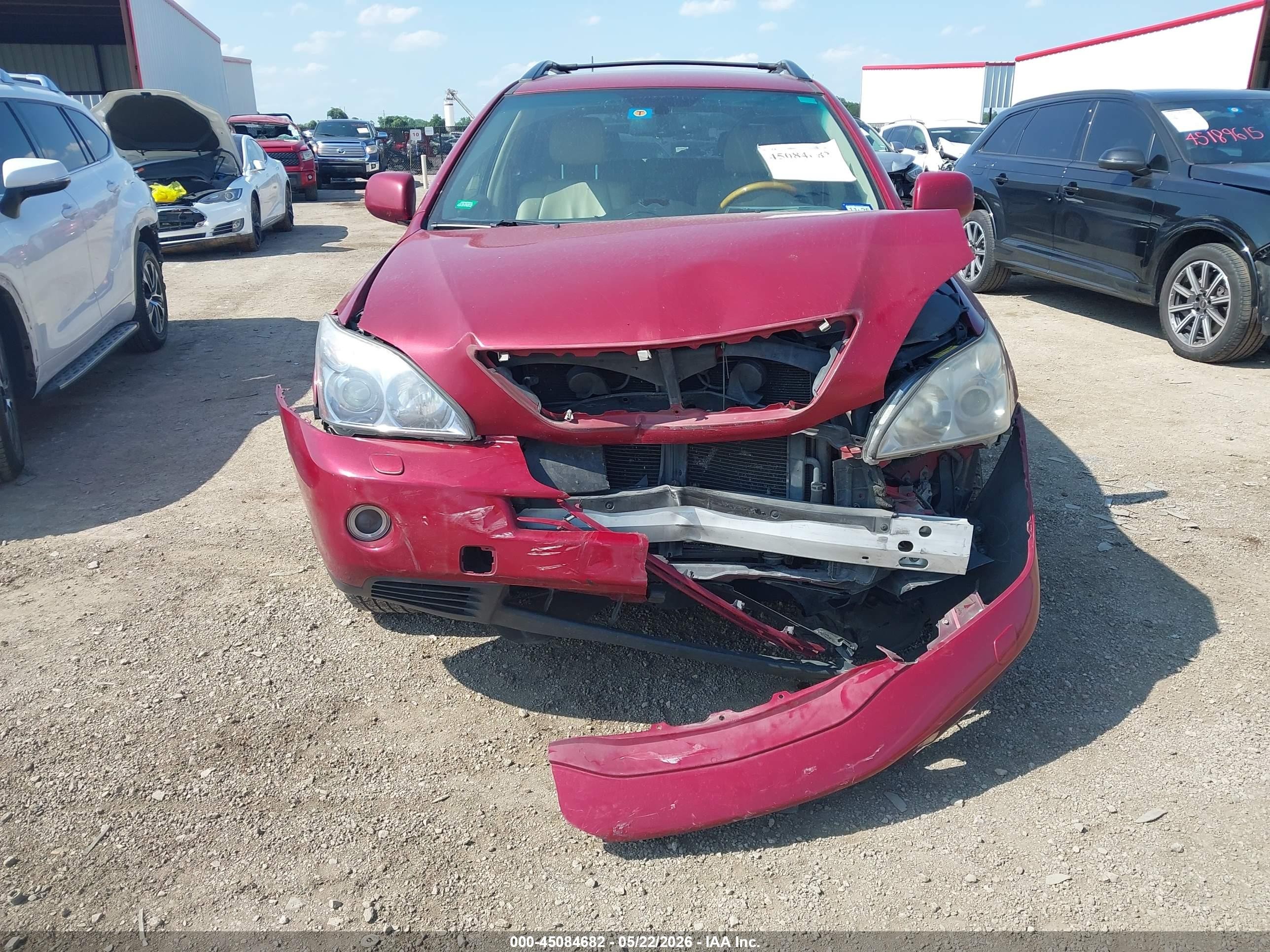 2008 Lexus Rx 400h   Red vin: JTJHW31UX82864474