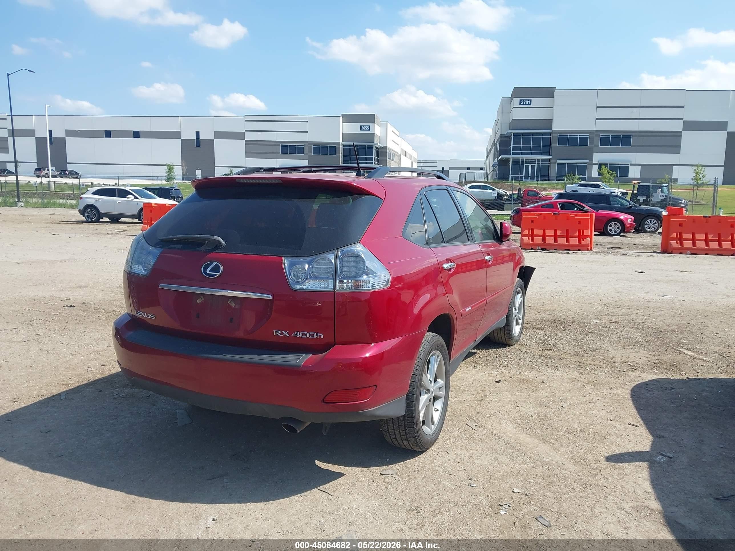 2008 Lexus Rx 400h   Red vin: JTJHW31UX82864474