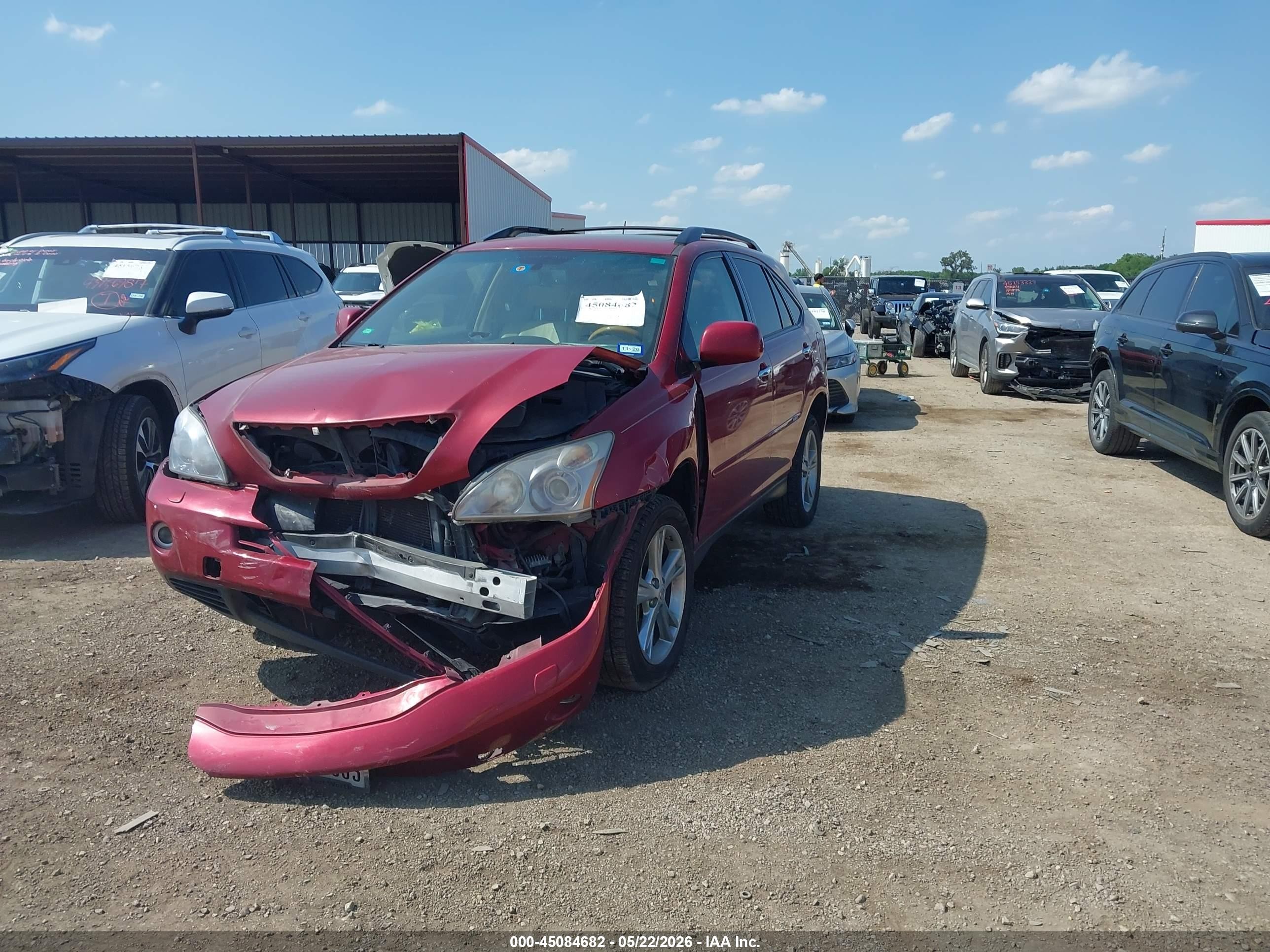 2008 Lexus Rx 400h   Red vin: JTJHW31UX82864474