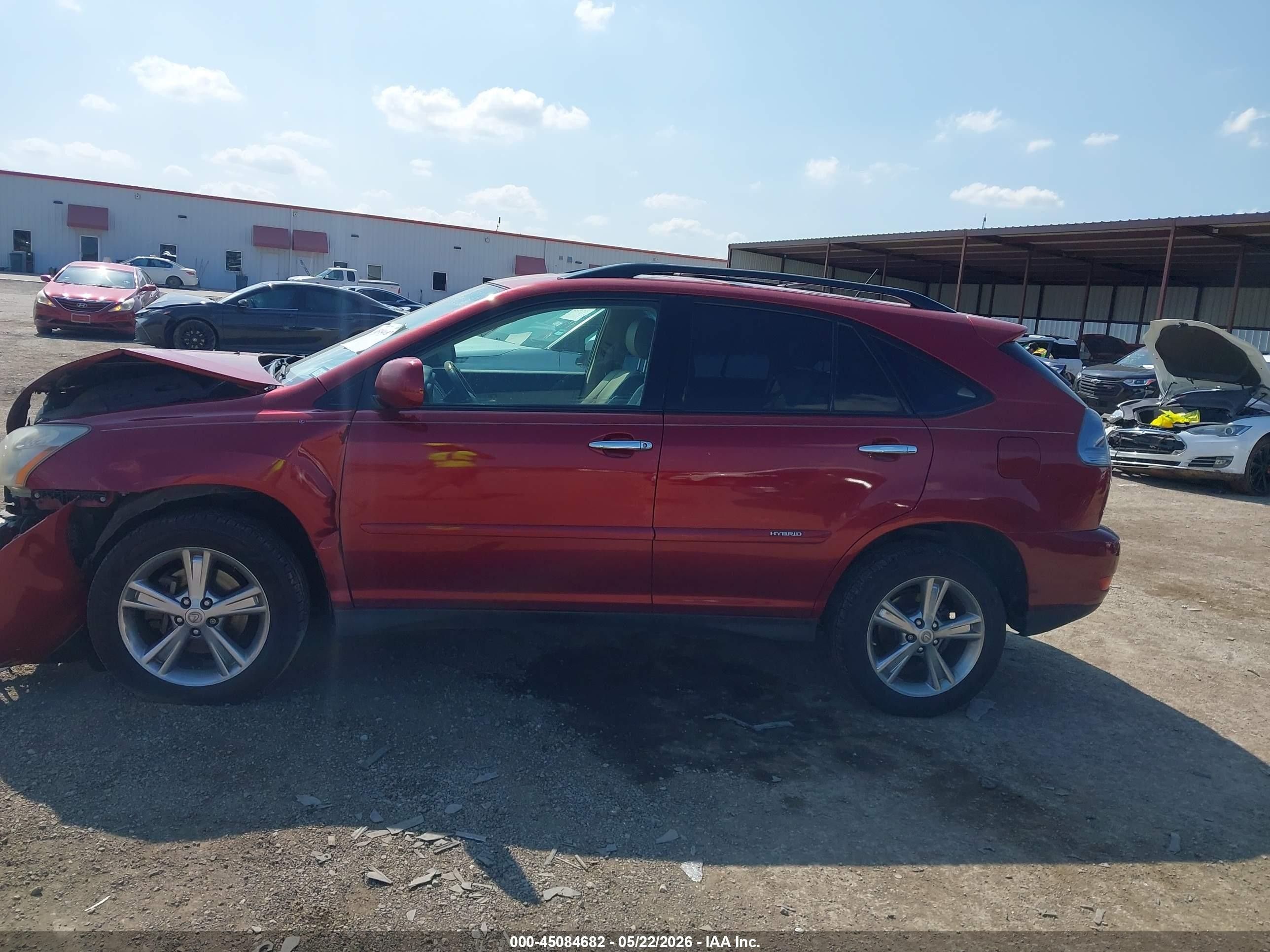 2008 Lexus Rx 400h   Red vin: JTJHW31UX82864474