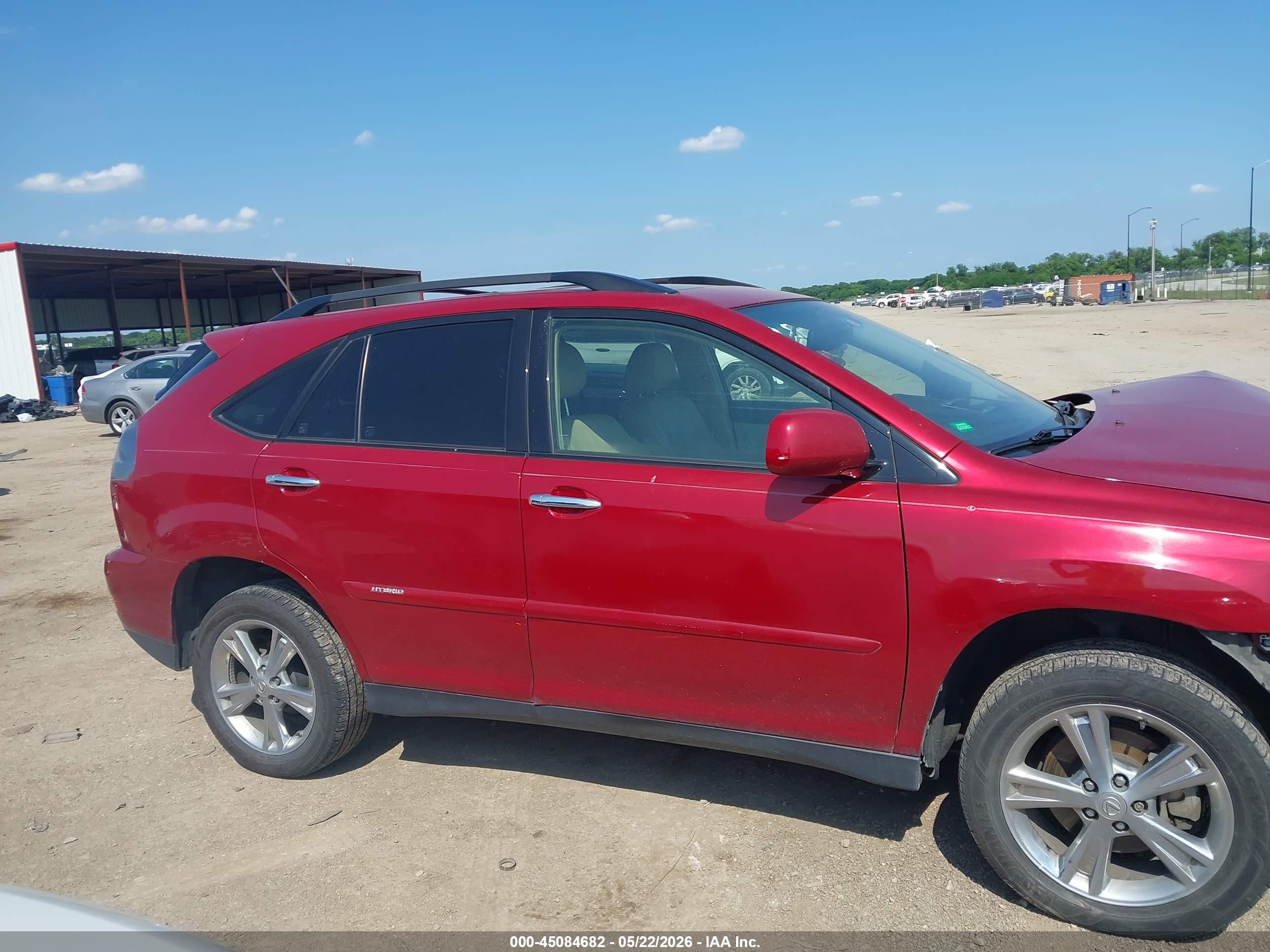 2008 Lexus Rx 400h   Red vin: JTJHW31UX82864474