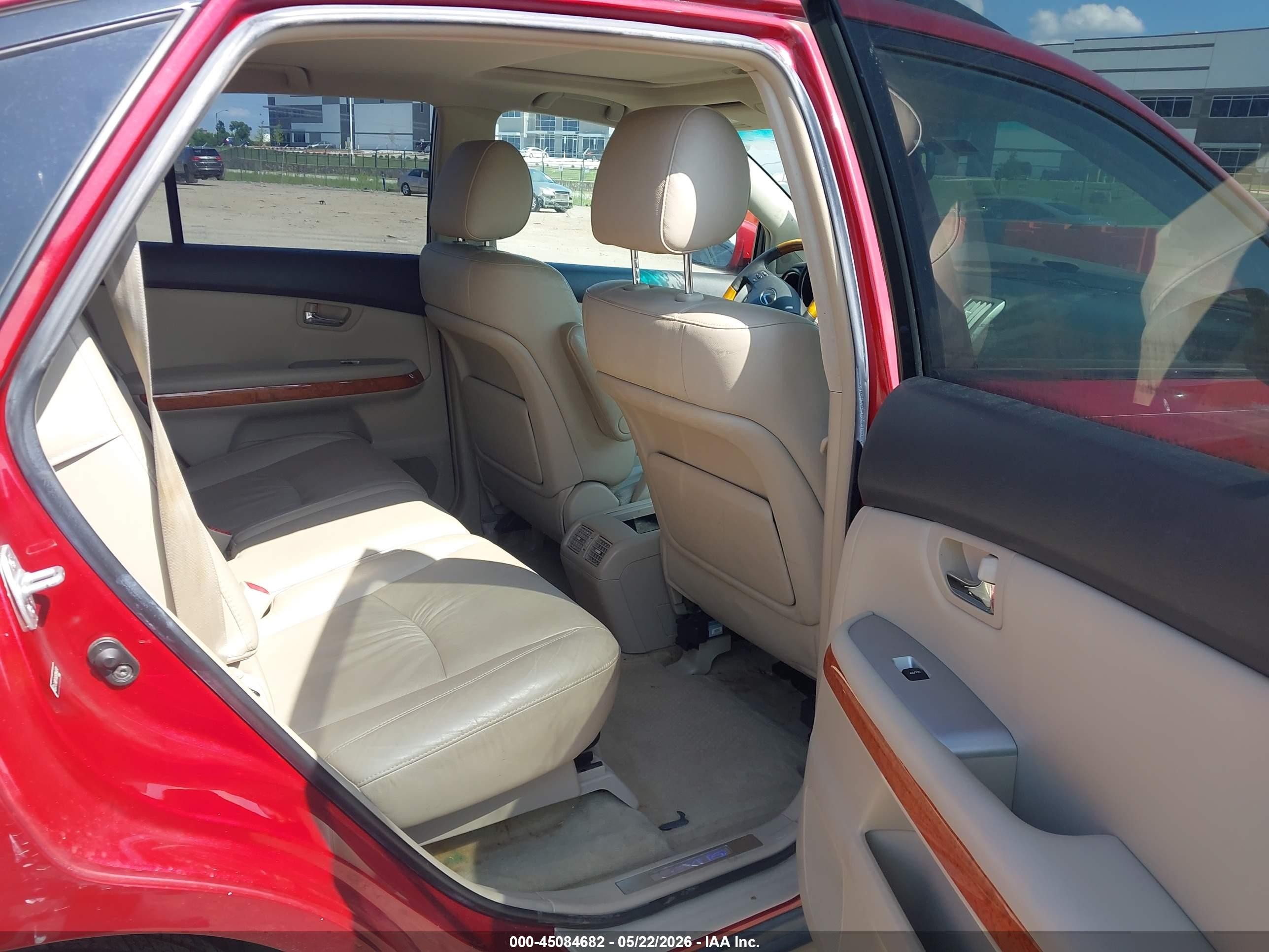 2008 Lexus Rx 400h   Red vin: JTJHW31UX82864474
