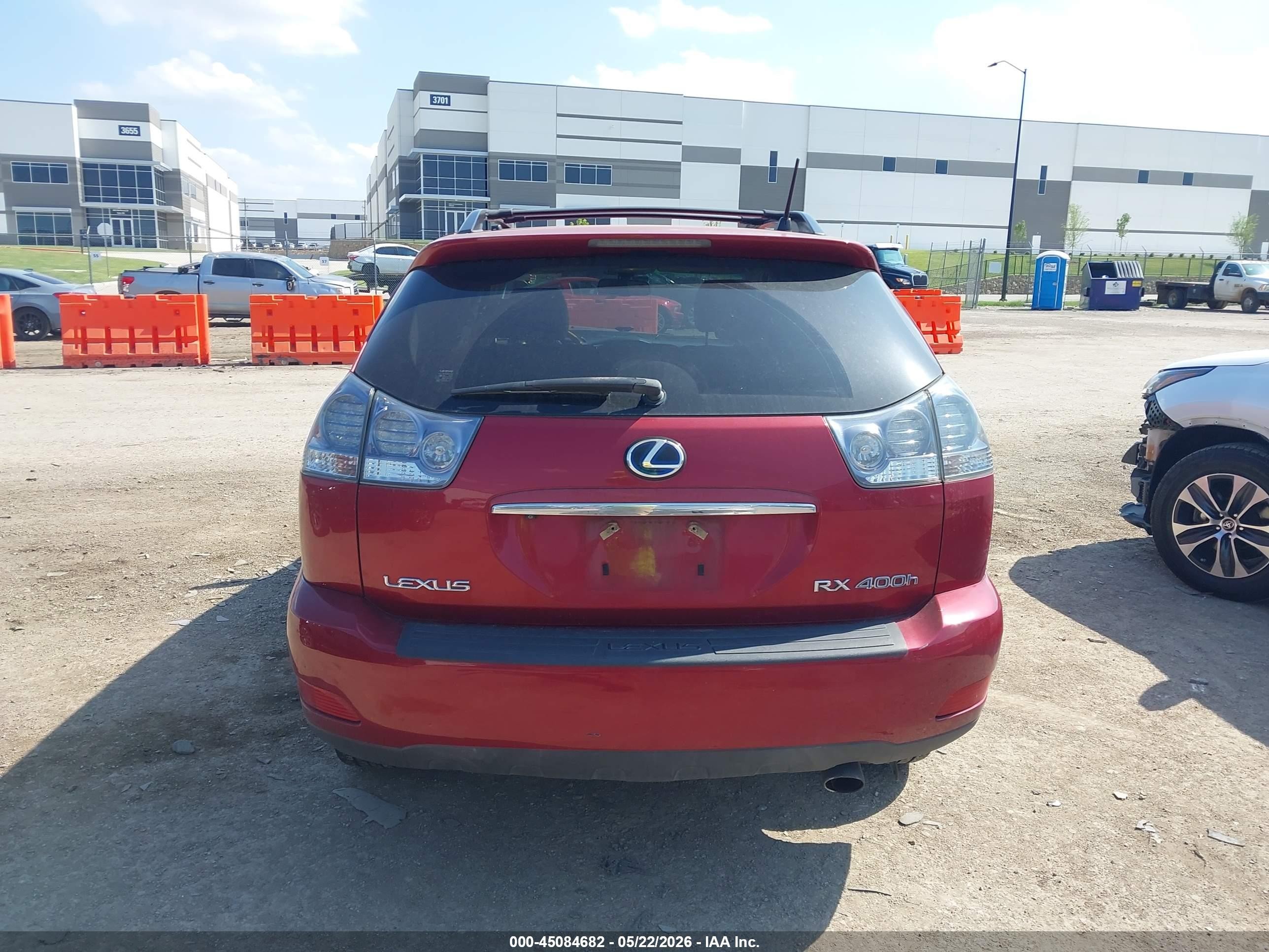 2008 Lexus Rx 400h   Red vin: JTJHW31UX82864474