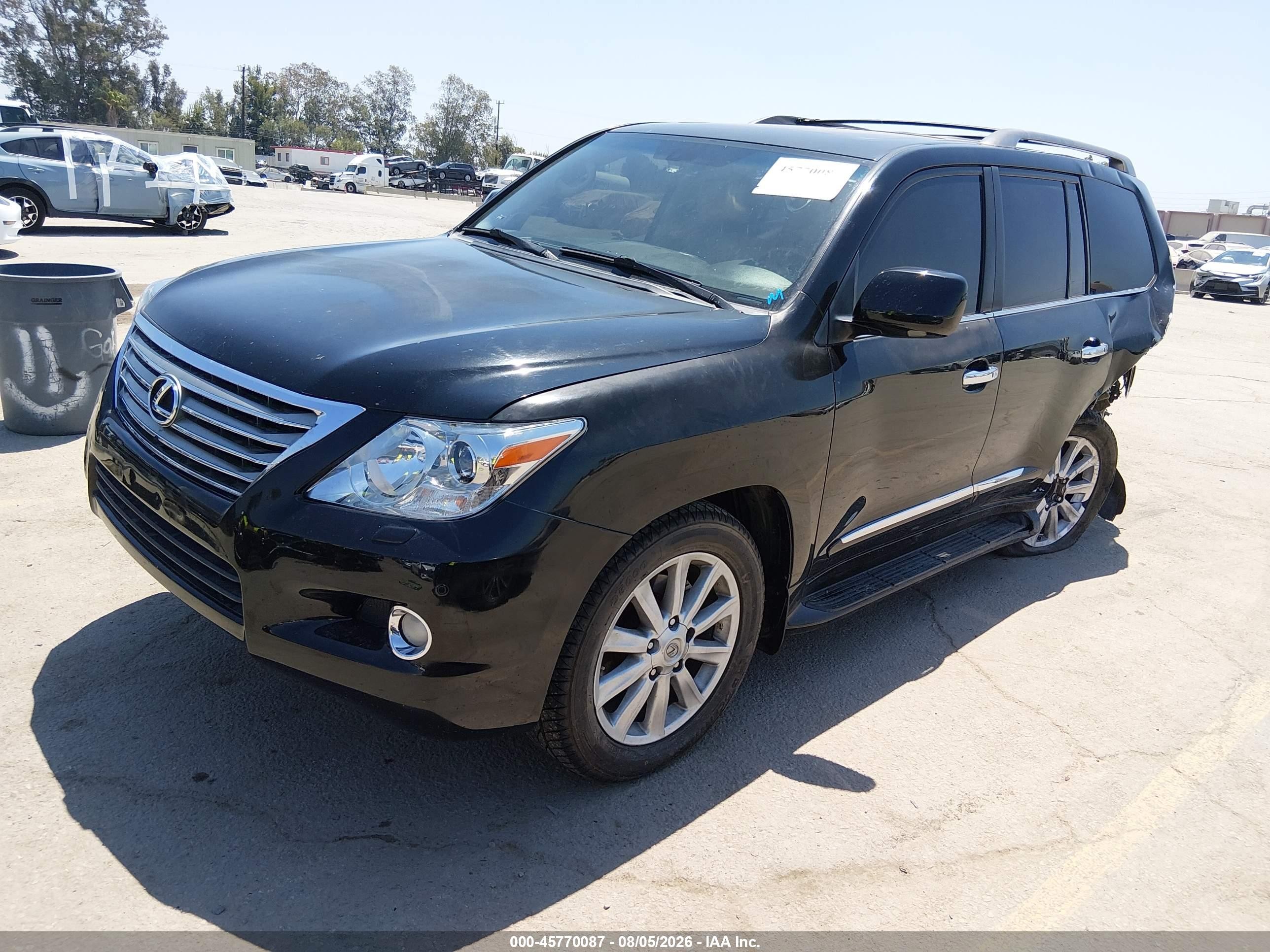 2009 Lexus Lx 570 Black vin: JTJHY00W394022612