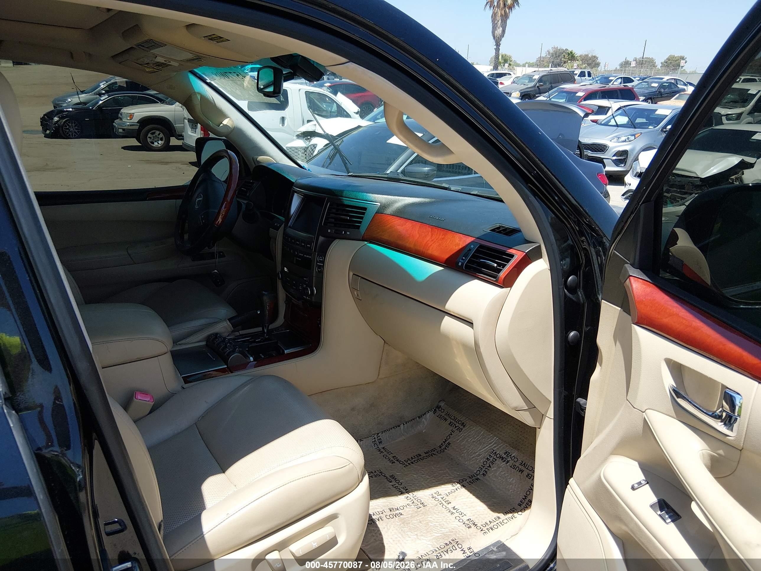 2009 Lexus Lx 570 Black vin: JTJHY00W394022612
