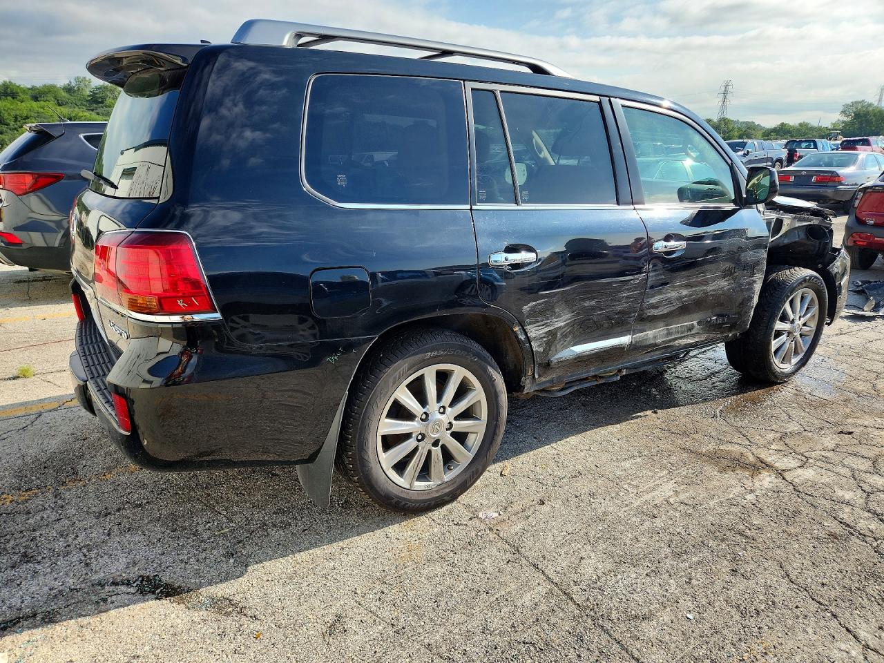 2009 Lexus Lx 570 Black vin: JTJHY00W694028596