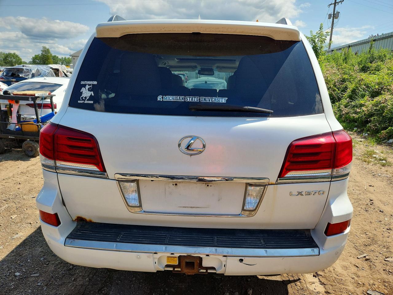 2013 Lexus Lx 570 Белый vin: JTJHY7AX1D4108252