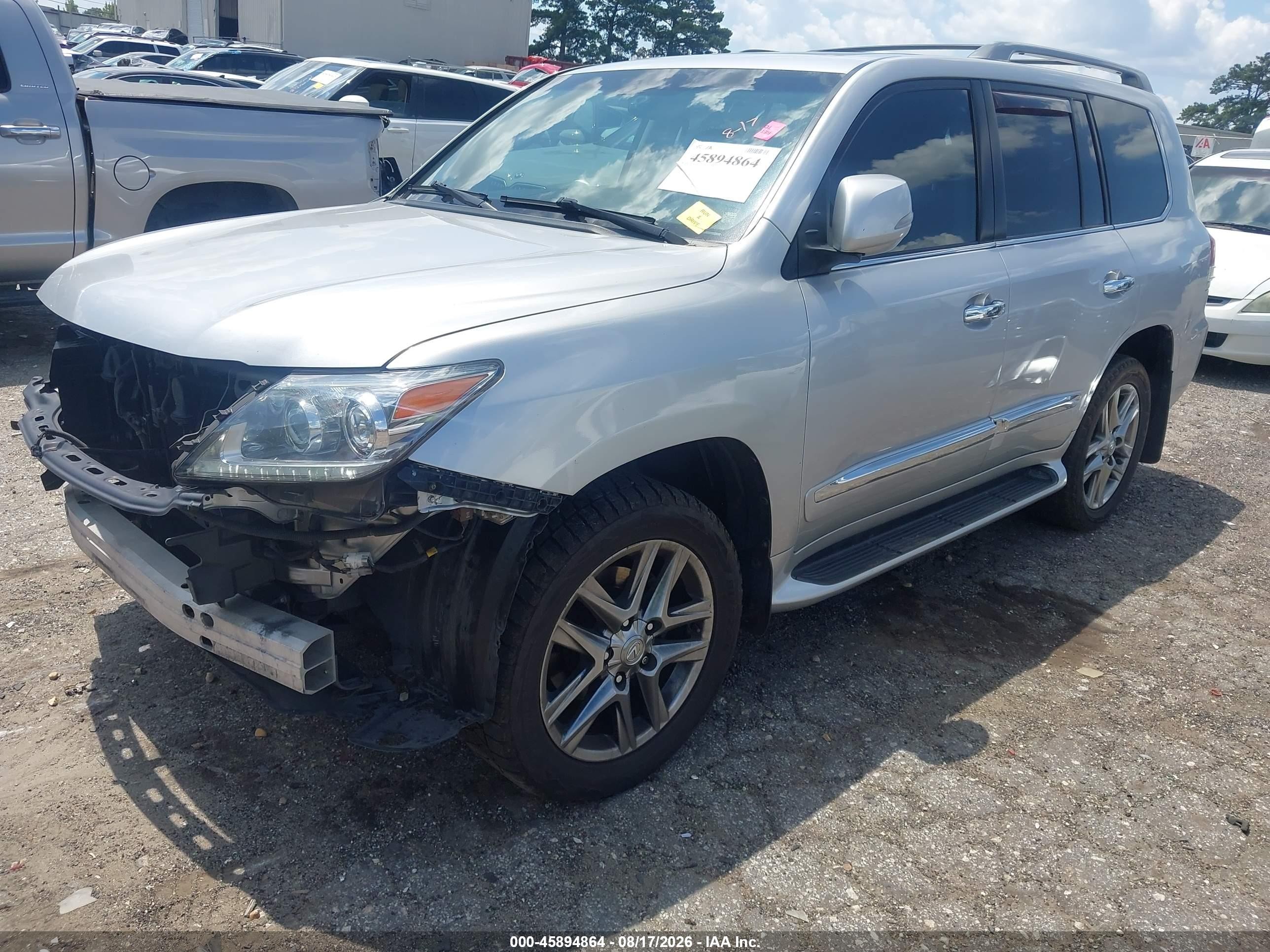 2013 Lexus Lx 570 Gray vin: JTJHY7AX1D4109563
