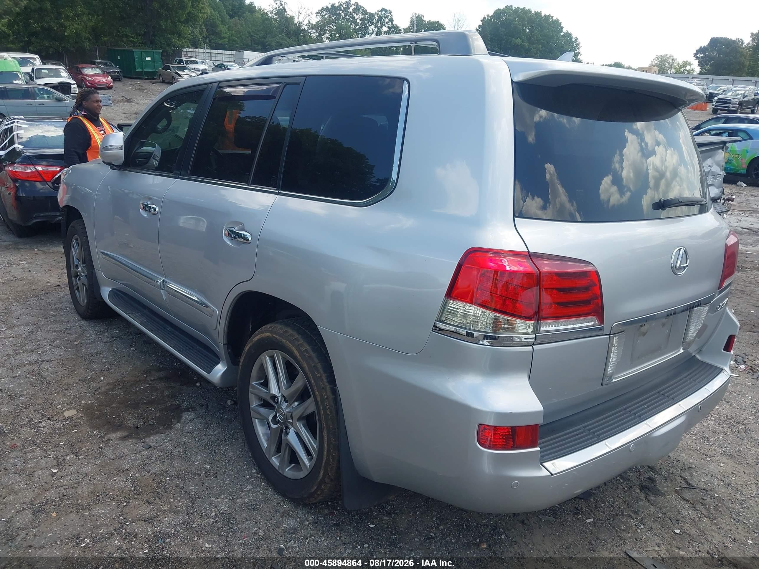 2013 Lexus Lx 570 Gray vin: JTJHY7AX1D4109563