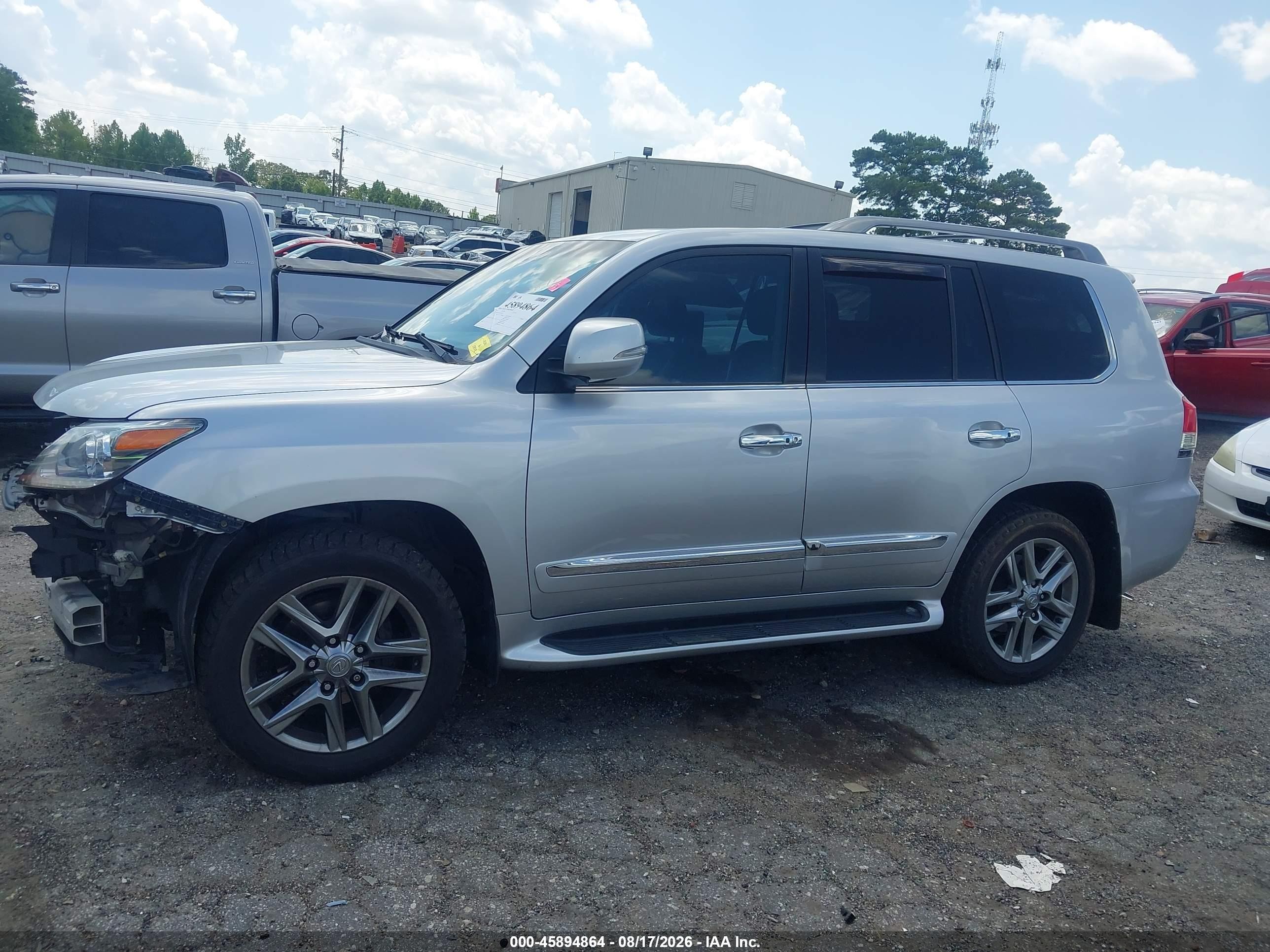 2013 Lexus Lx 570 Gray vin: JTJHY7AX1D4109563