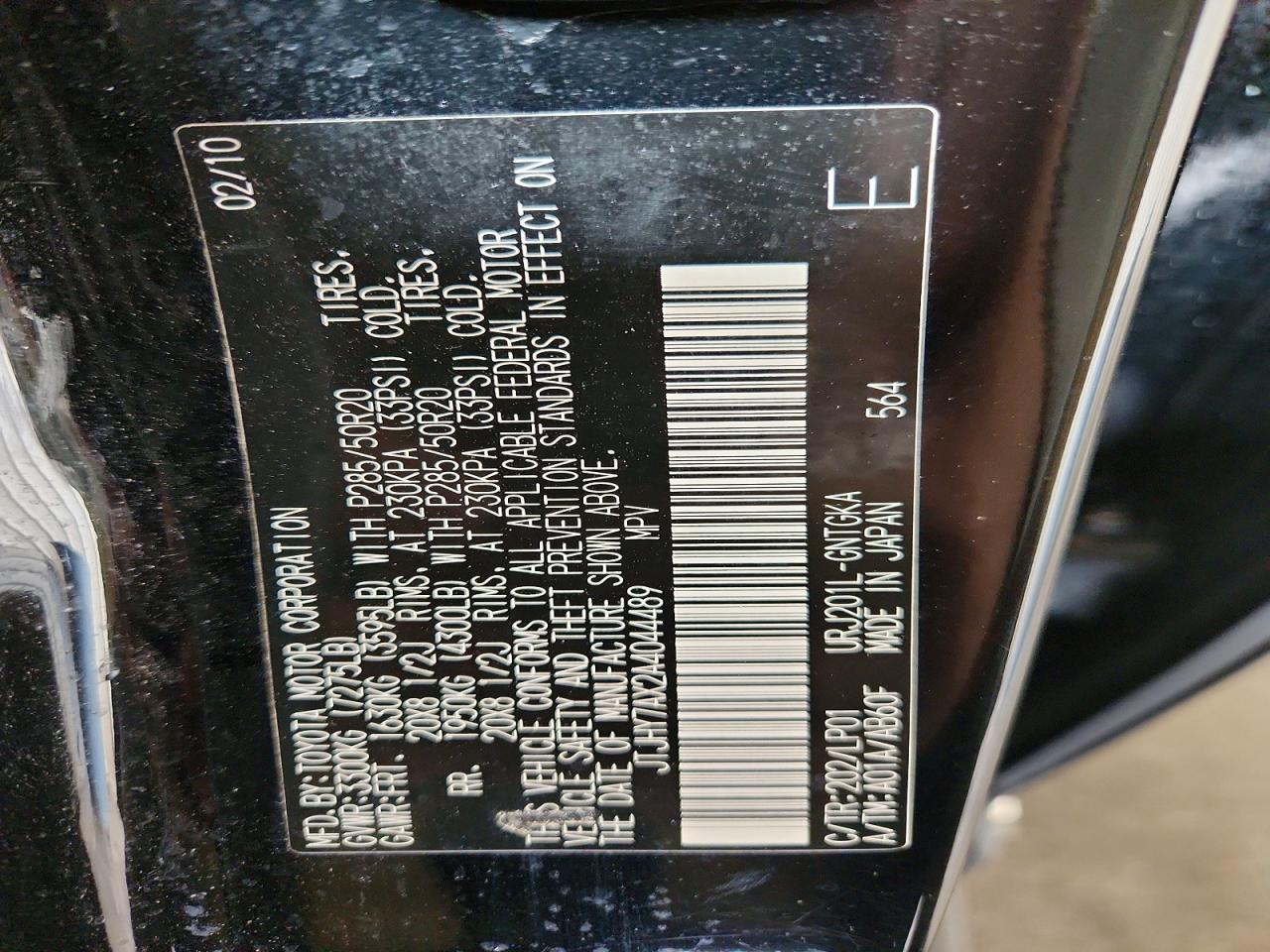 2010 Lexus Lx 570 Black vin: JTJHY7AX2A4044489