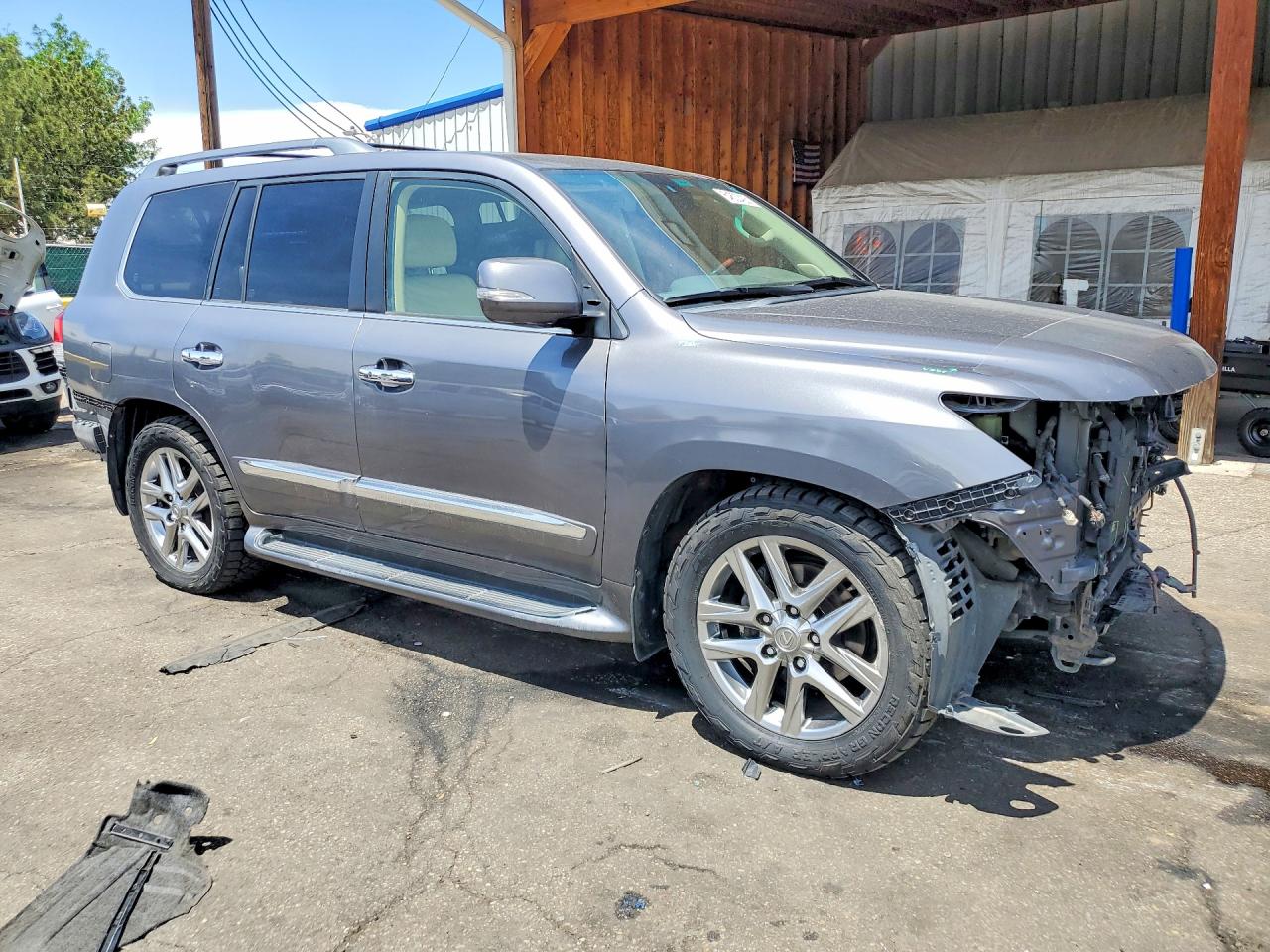 2013 Lexus Lx 570 Gray vin: JTJHY7AX2D4110740