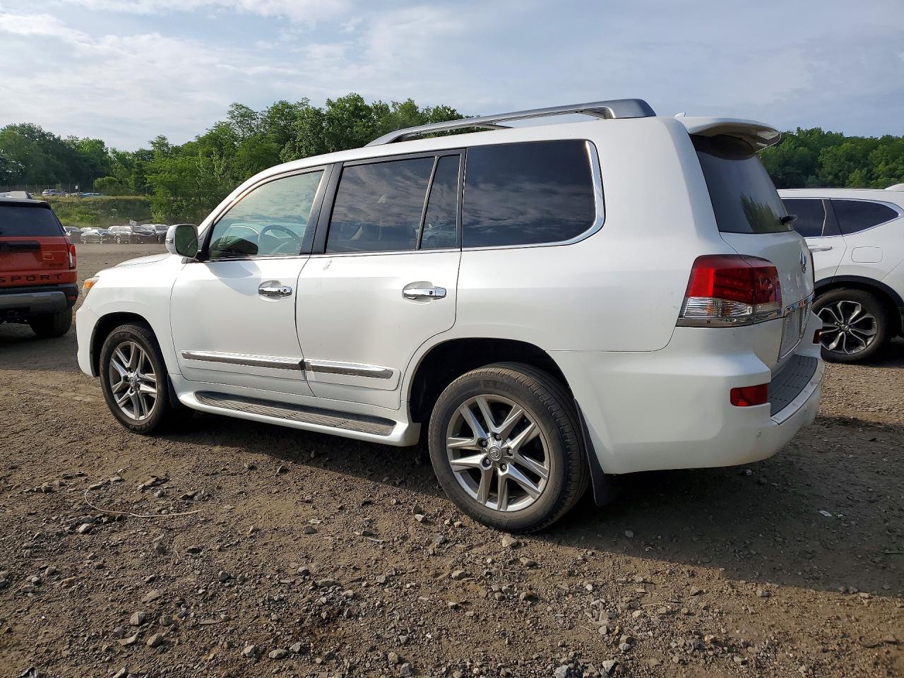 2013 Lexus Lx 570 White vin: JTJHY7AX5D4121375