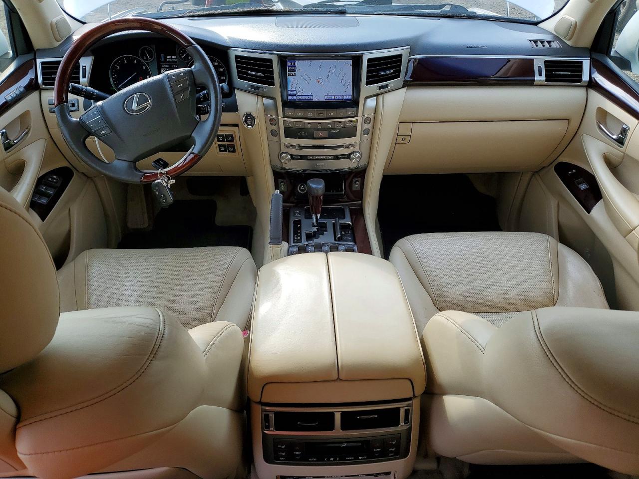 2013 Lexus Lx 570 White vin: JTJHY7AX5D4121375