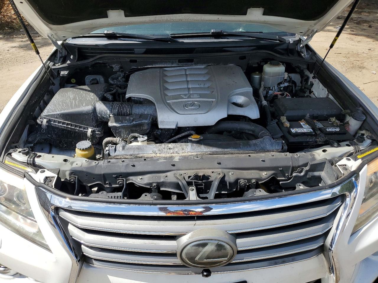 2013 Lexus Lx 570 White vin: JTJHY7AX5D4129654