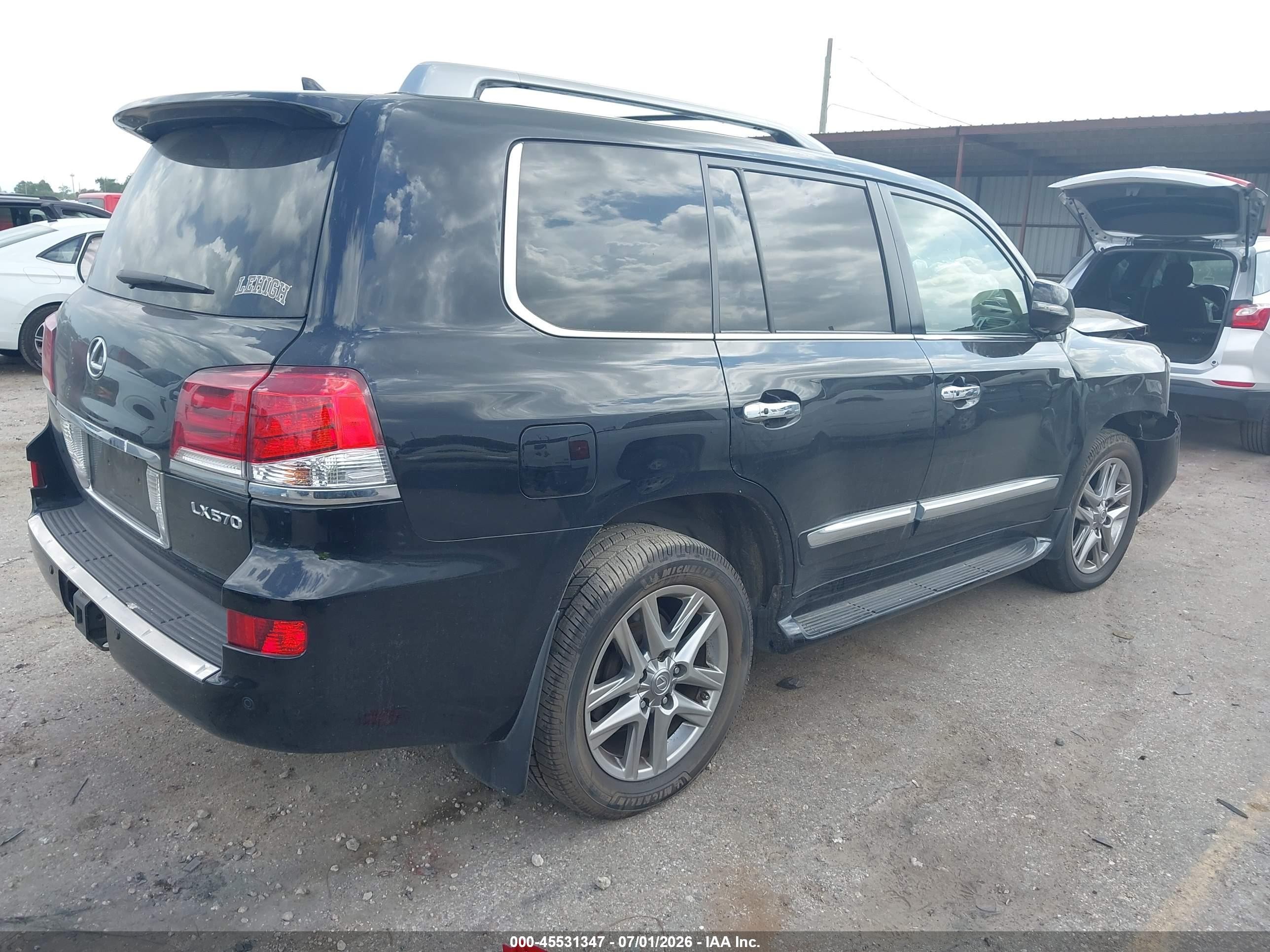 2013 Lexus Lx 570   Black vin: JTJHY7AX6D4105749