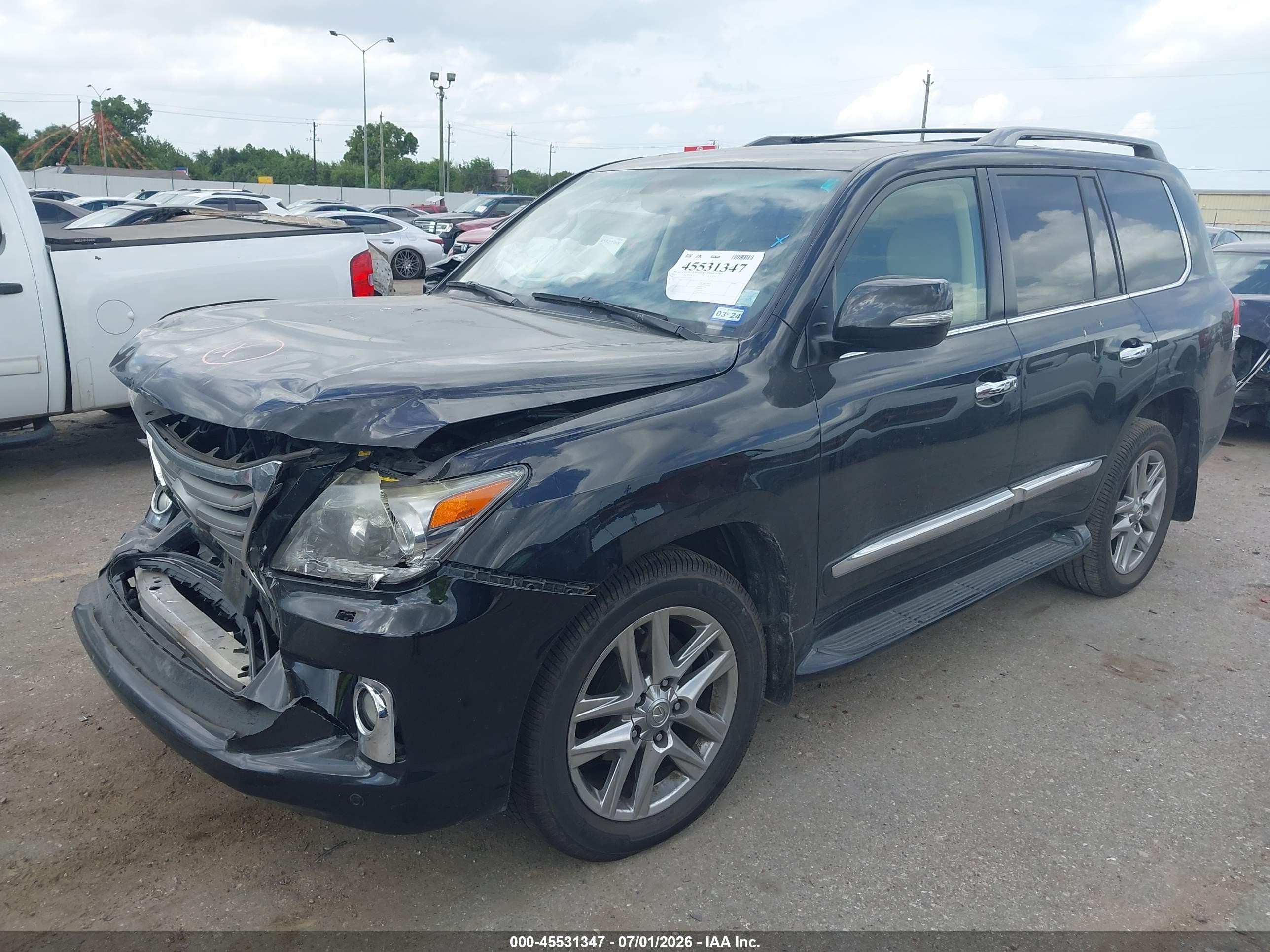 2013 Lexus Lx 570   Black vin: JTJHY7AX6D4105749