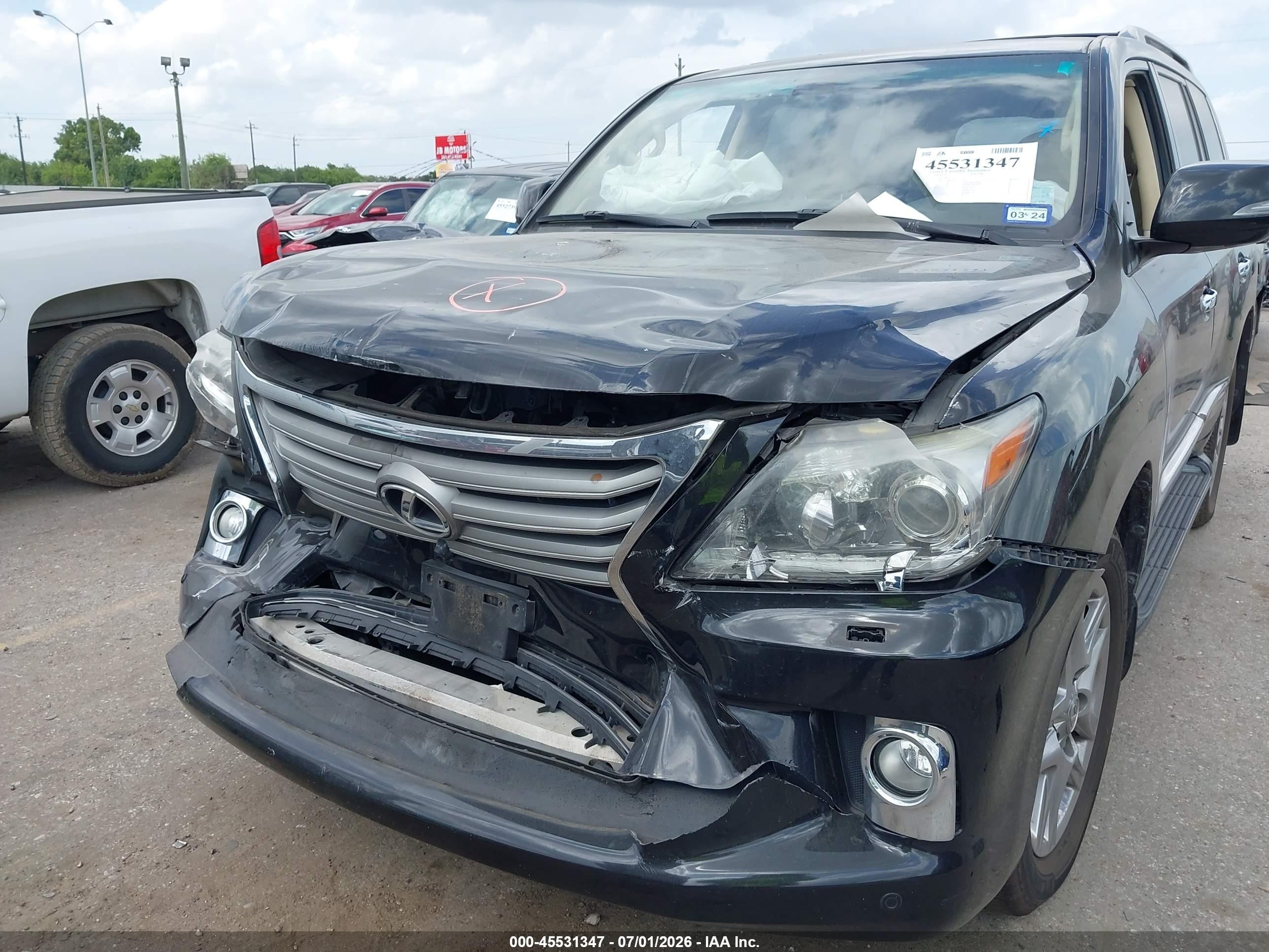 2013 Lexus Lx 570   Black vin: JTJHY7AX6D4105749