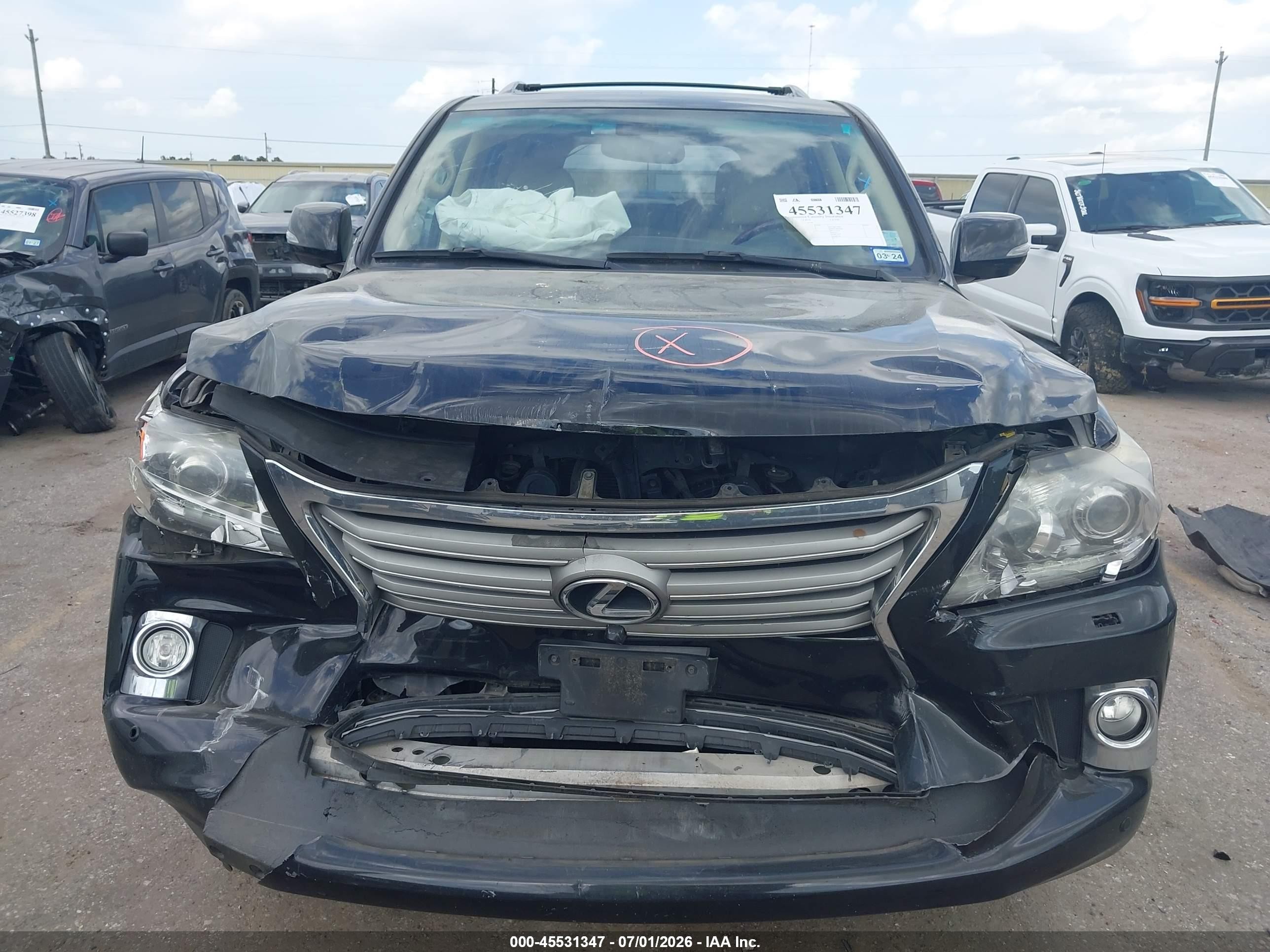 2013 Lexus Lx 570   Black vin: JTJHY7AX6D4105749