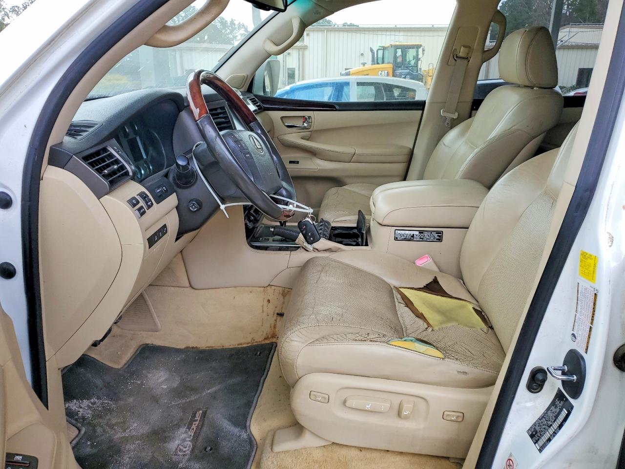 2010 Lexus Lx 570 Base White vin: JTJHY7AX7A4053561