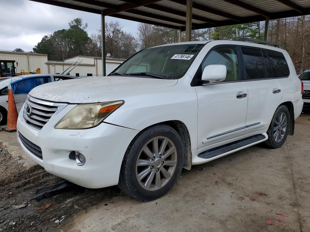 2010 Lexus Lx 570 Base White vin: JTJHY7AX7A4053561