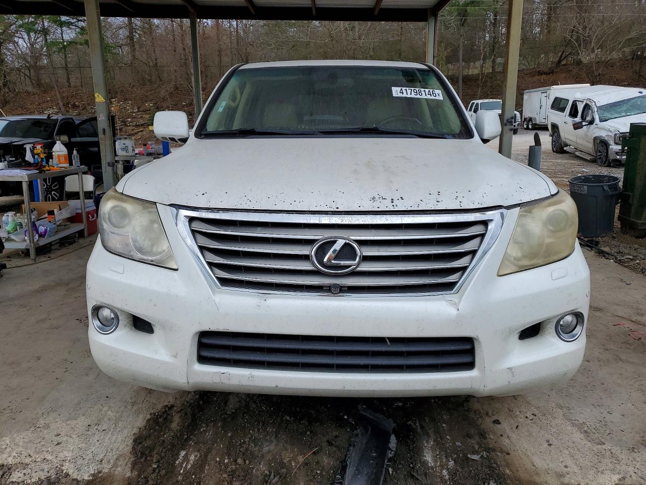 2010 Lexus Lx 570 Base White vin: JTJHY7AX7A4053561