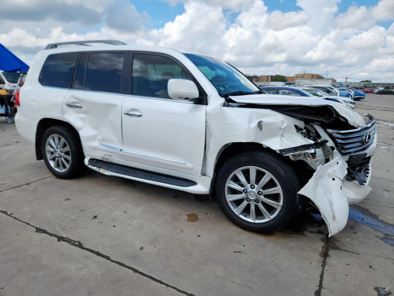 2010 Lexus Lx 570 White vin: JTJHY7AX8A4049812