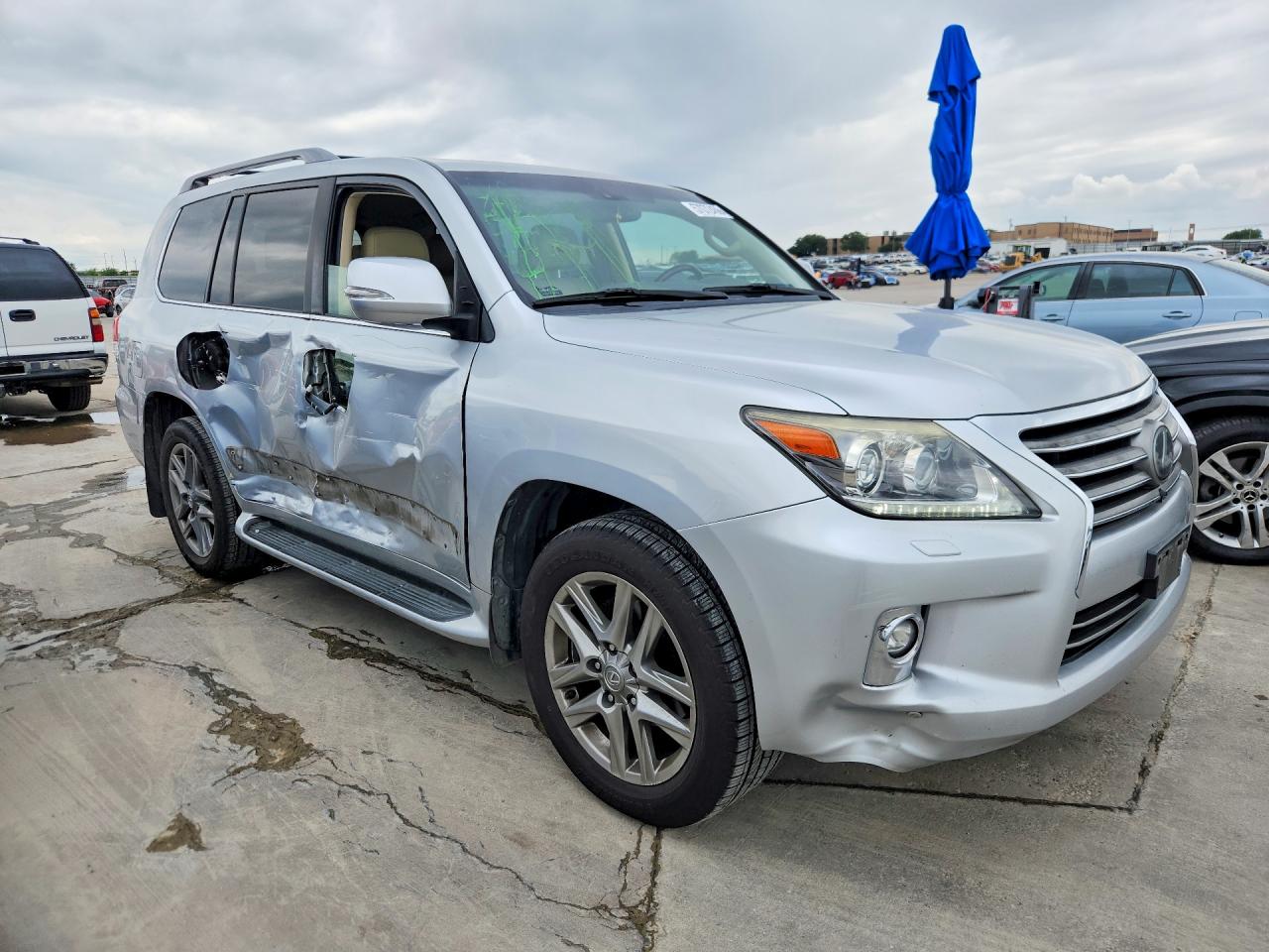 2014 Lexus Lx 570 Silver vin: JTJHY7AX8E4154825