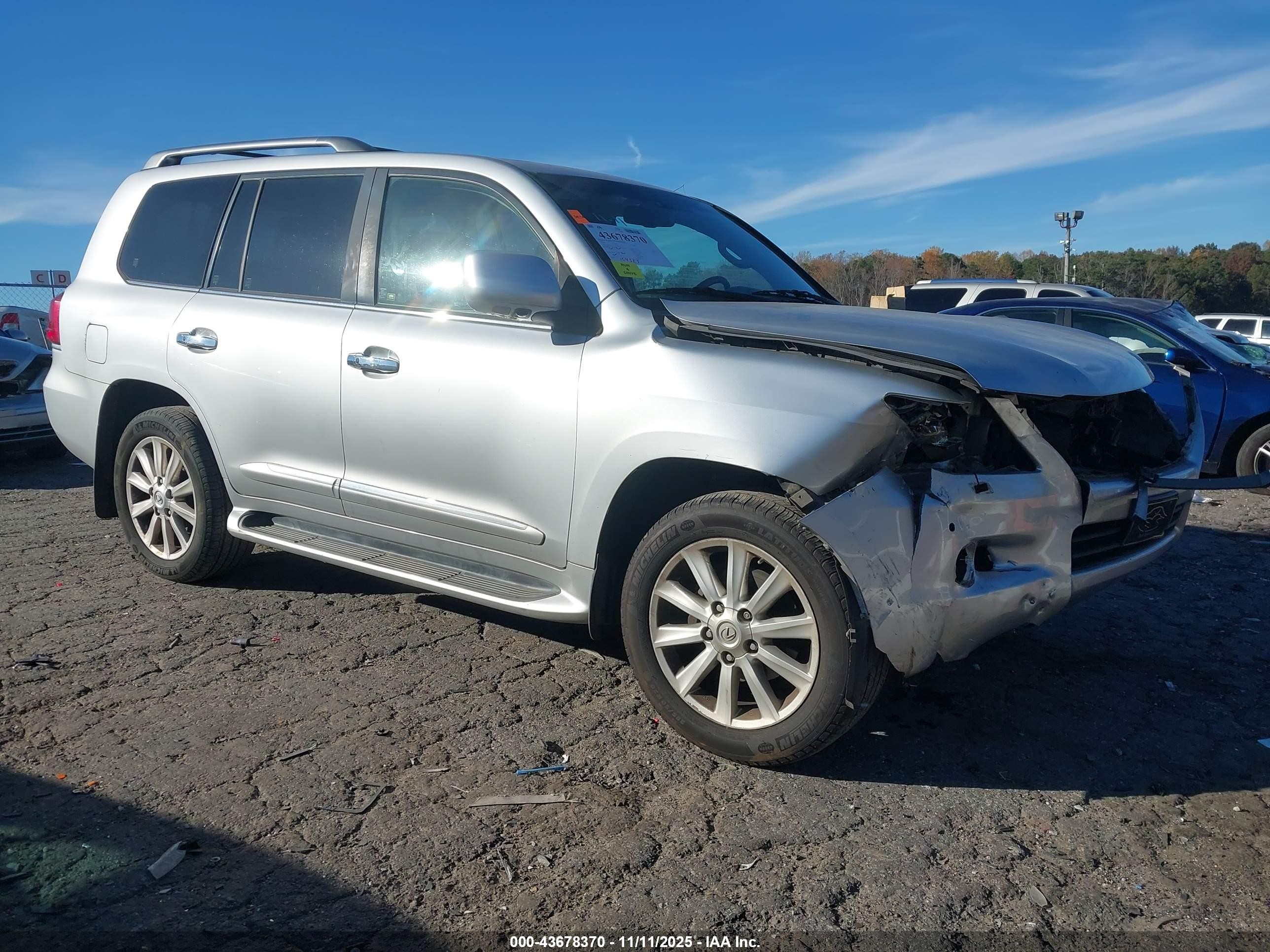 2010 Lexus Lx 570   Silver vin: JTJHY7AX9A4038334