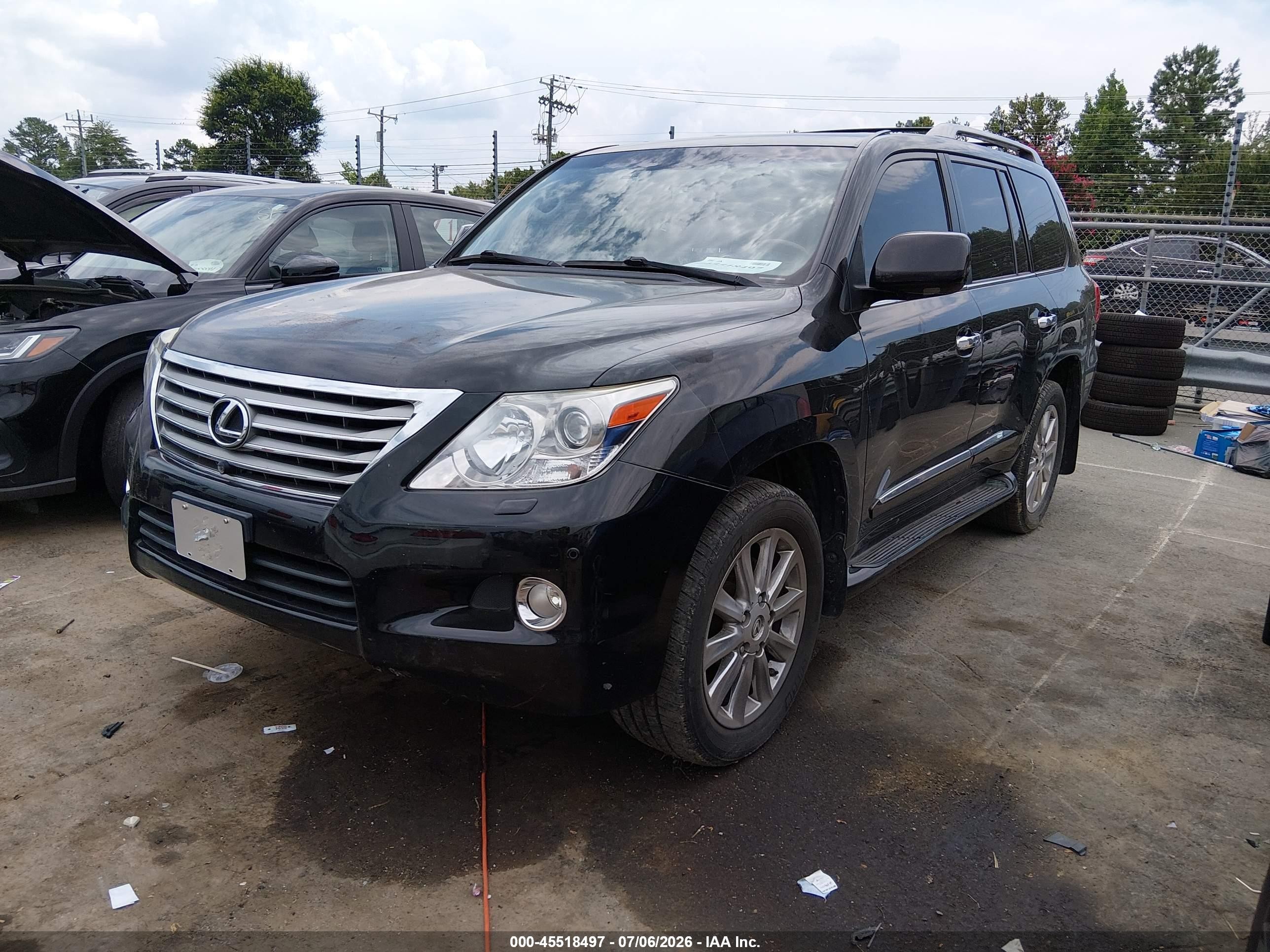 2011 Lexus Lx 570   Black vin: JTJHY7AX9B4083291