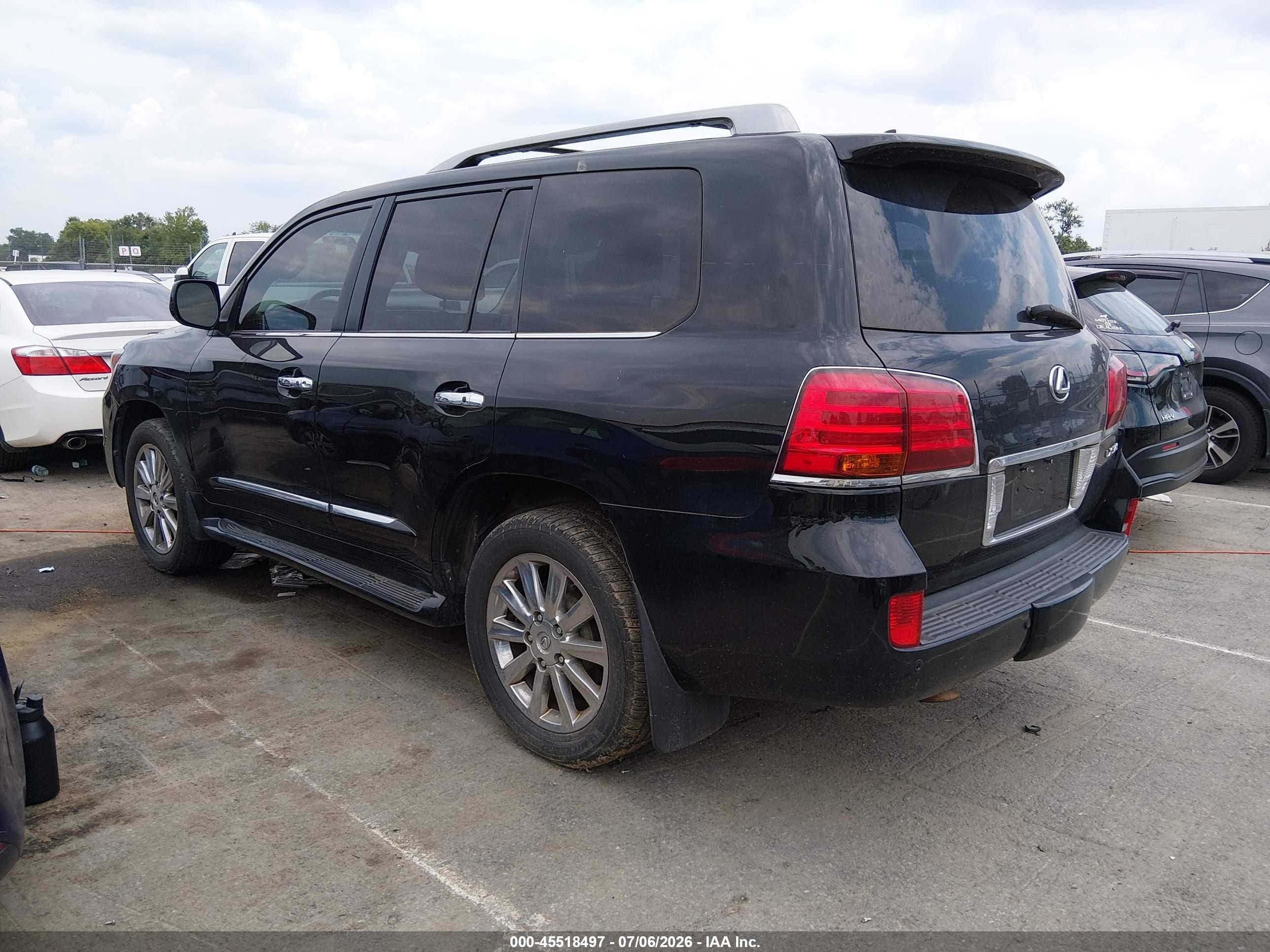 2011 Lexus Lx 570   Black vin: JTJHY7AX9B4083291
