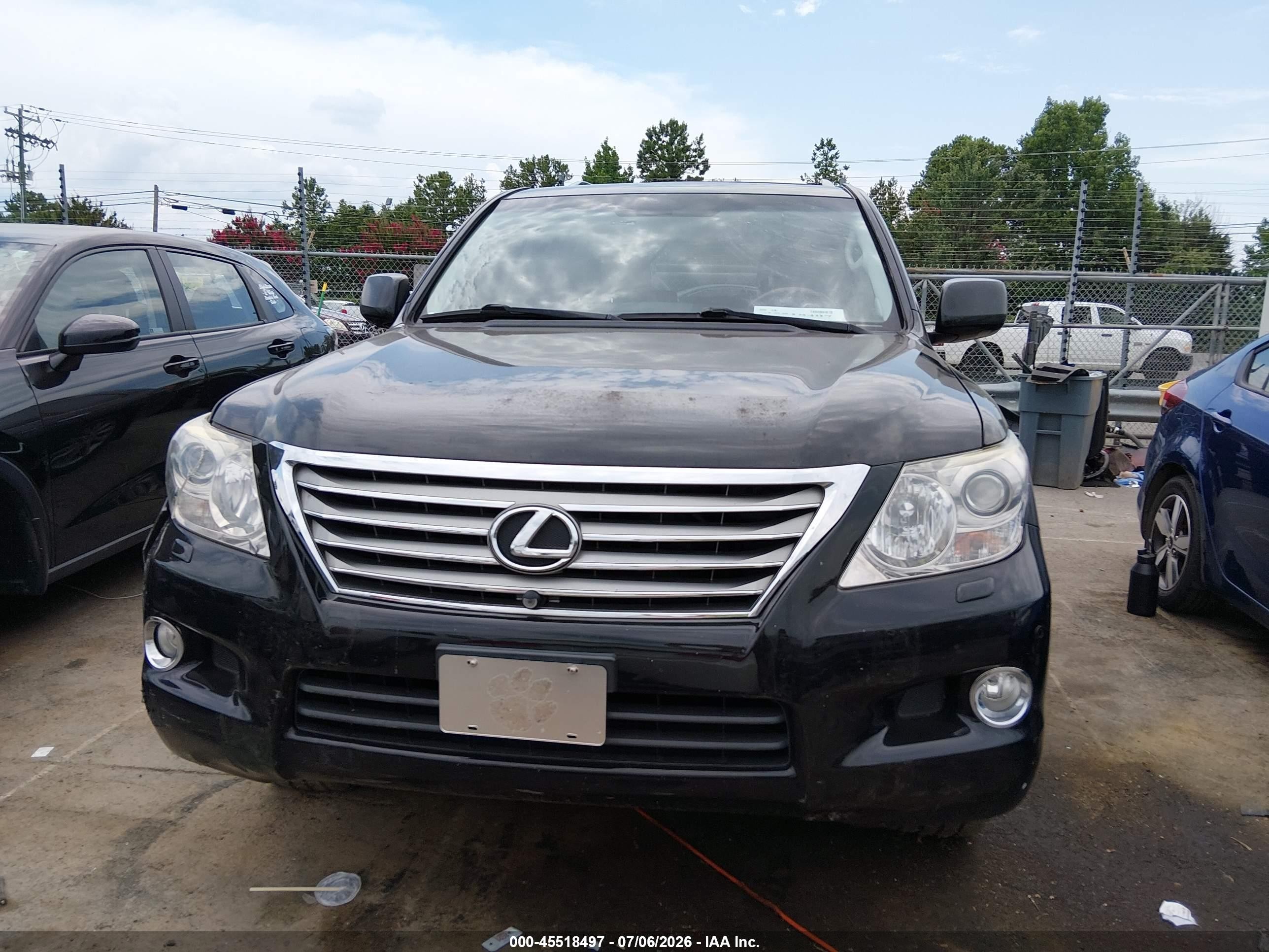 2011 Lexus Lx 570   Black vin: JTJHY7AX9B4083291