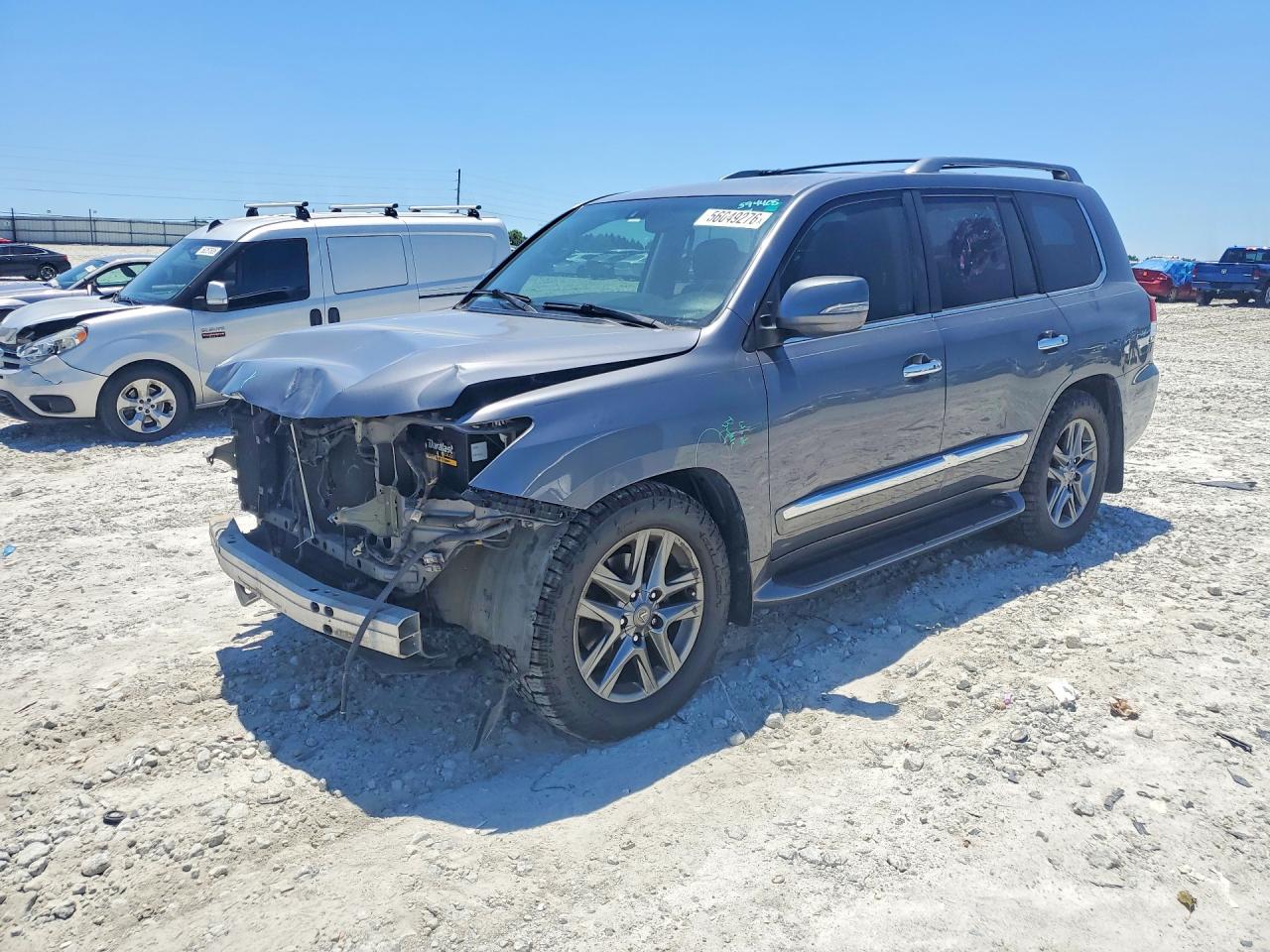 2014 Lexus Lx 570 Gray vin: JTJHY7AX9E4139332