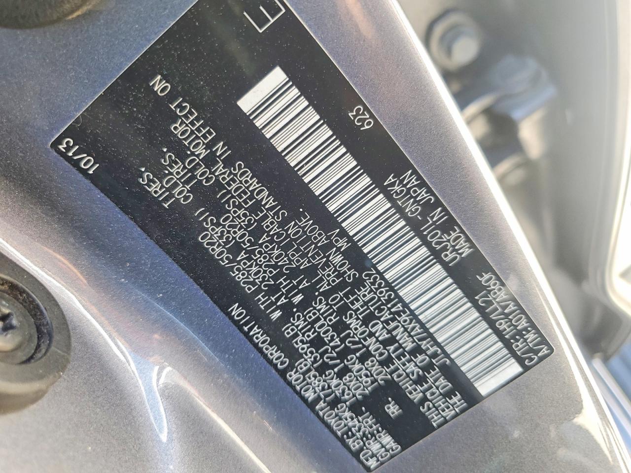 2014 Lexus Lx 570 Gray vin: JTJHY7AX9E4139332