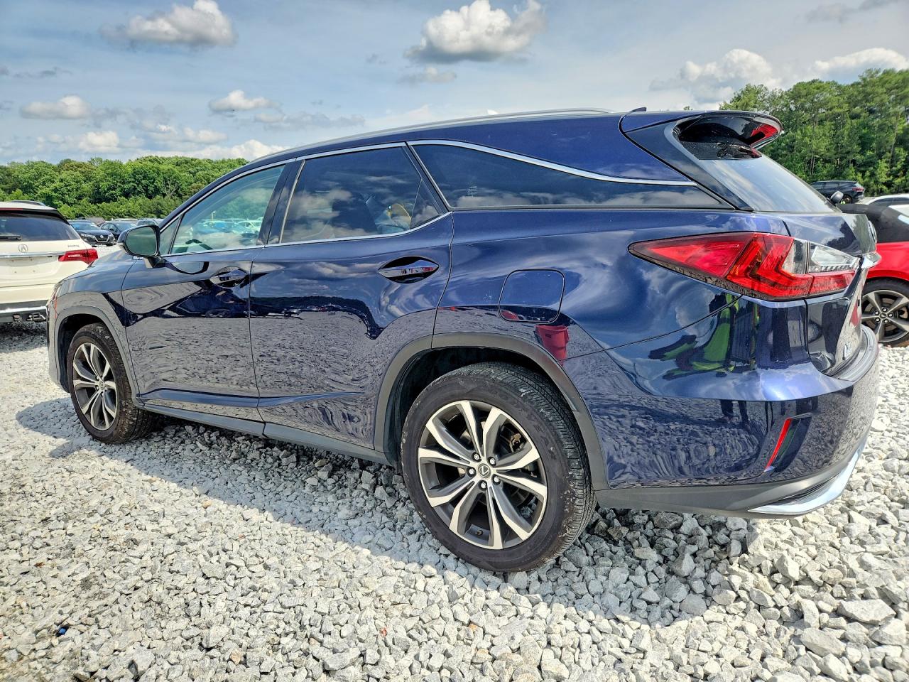2020 Lexus Rx 350 L Blue vin: JTJHZKEA1L2015635