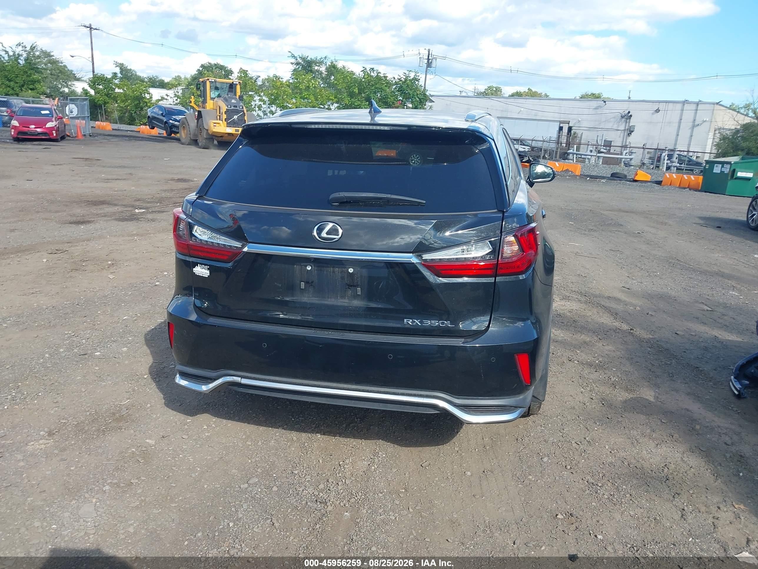 2020 Lexus Rx 350l Black vin: JTJHZKFA3L2026845