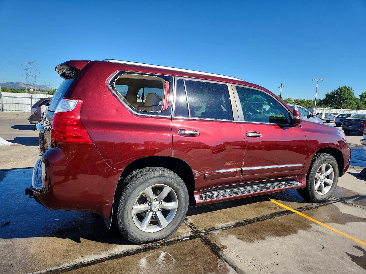 2013 Lexus Gx 460 Premium Maroon vin: JTJJM7FX0D5063319