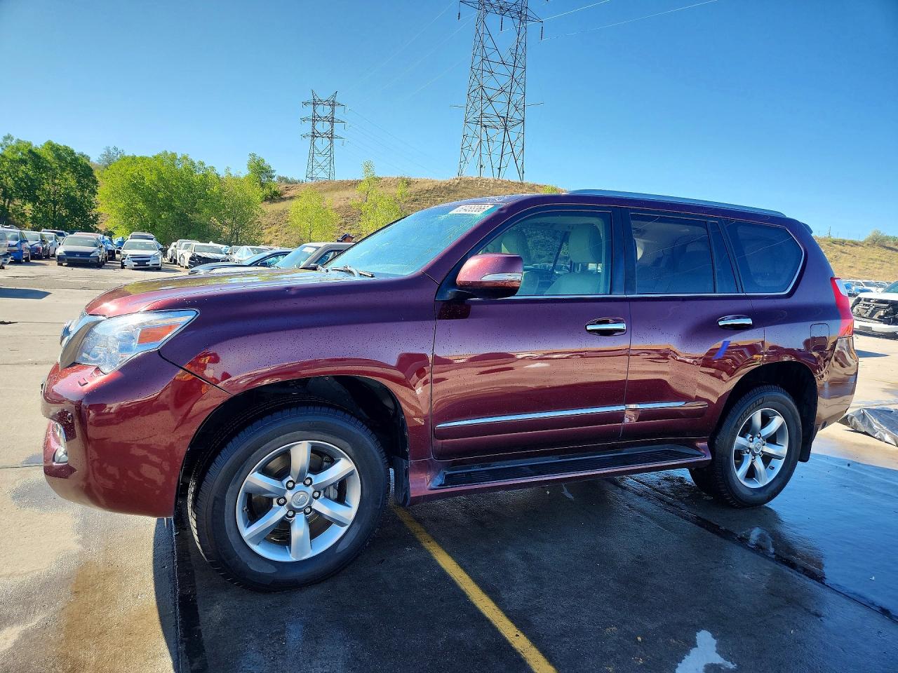 2013 Lexus Gx 460 Premium Maroon vin: JTJJM7FX0D5063319
