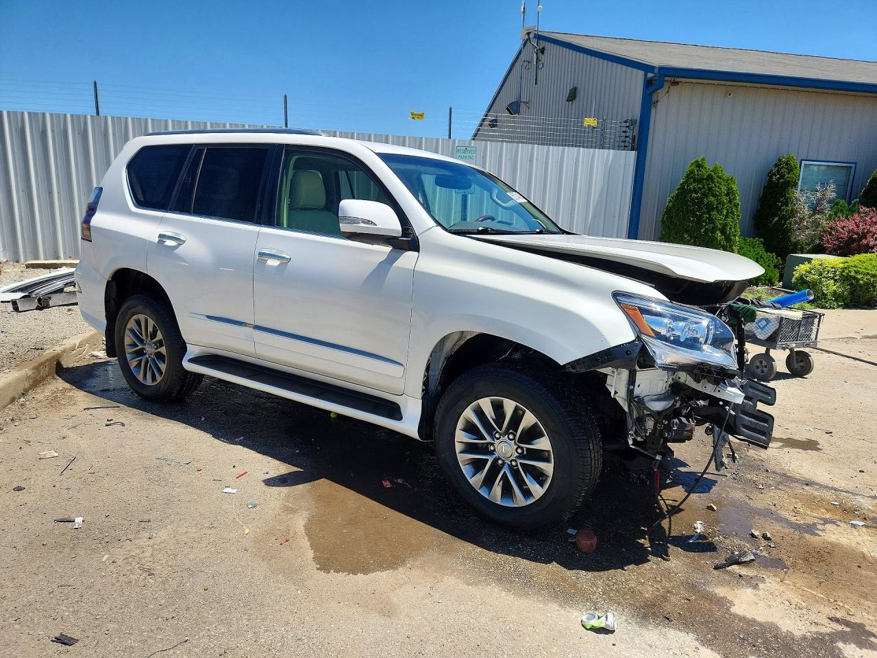 2015 Lexus Gx 460 Premium White vin: JTJJM7FX0F5113459
