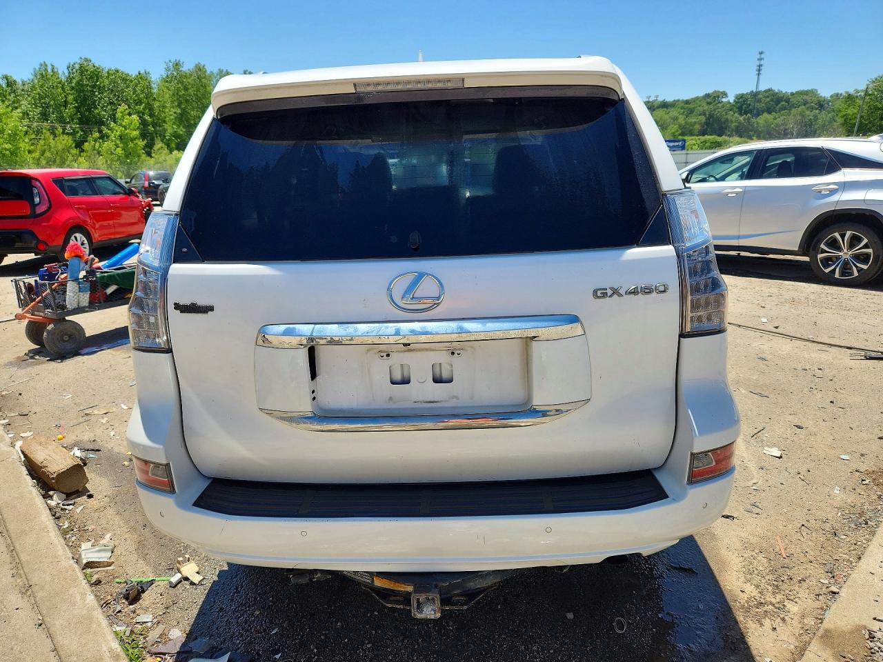 2015 Lexus Gx 460 Premium White vin: JTJJM7FX0F5113459