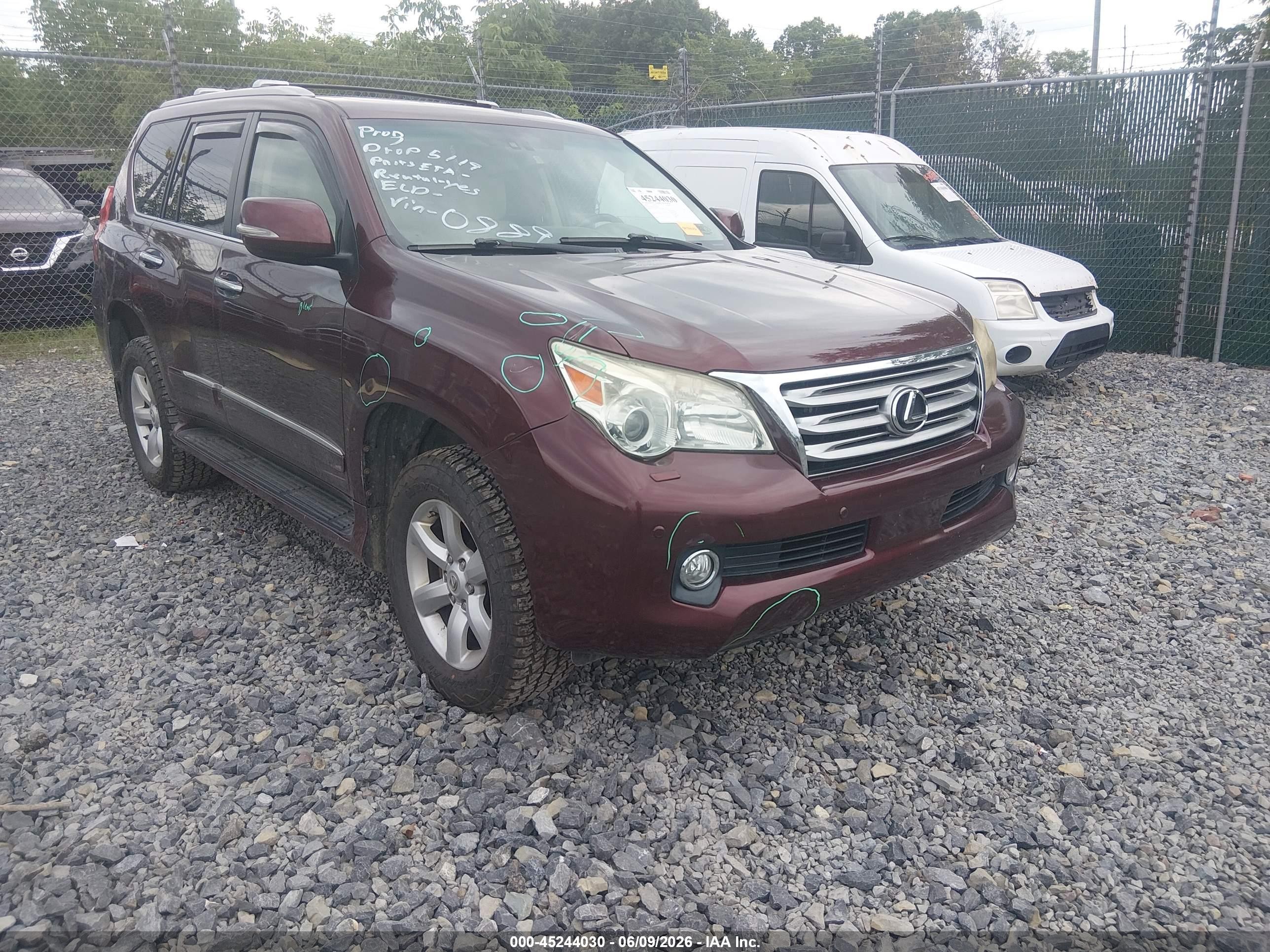 2010 Lexus Gx 460 Premium Maroon vin: JTJJM7FX1A5008891
