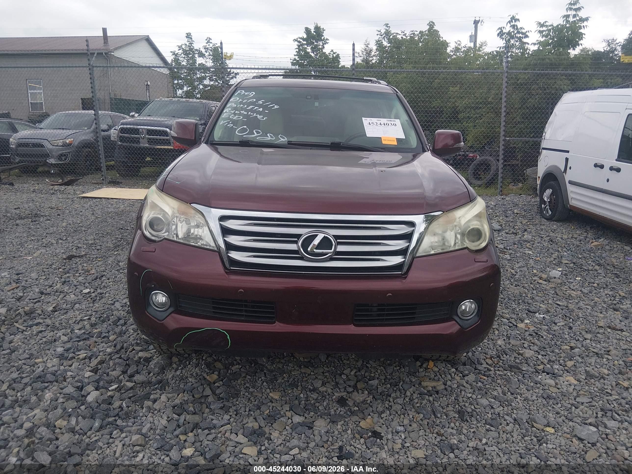 2010 Lexus Gx 460 Premium Maroon vin: JTJJM7FX1A5008891