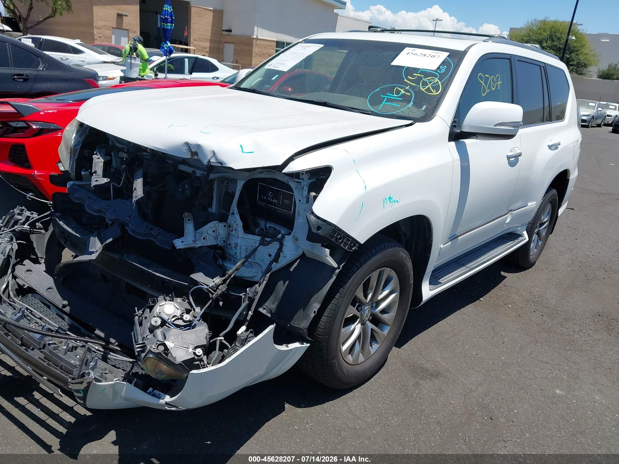 2014 Lexus Gx 460 Luxury White vin: JTJJM7FX1E5069017