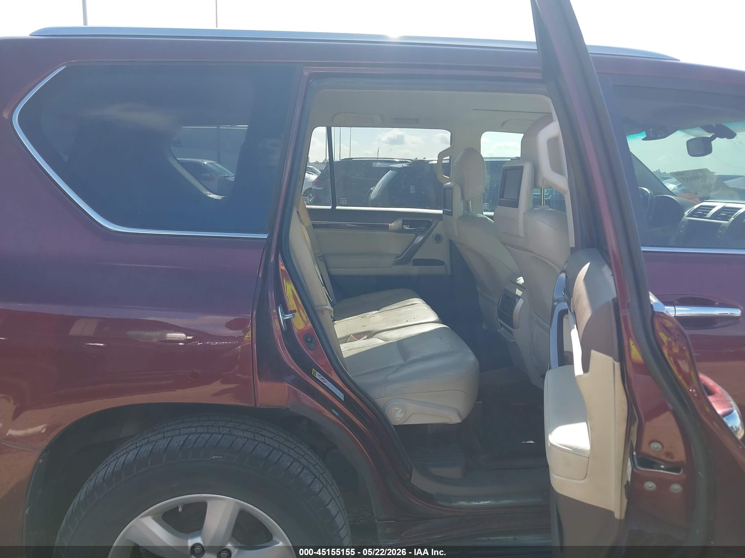 2013 Lexus Gx 460 Premium Burgundy vin: JTJJM7FX4D5063436