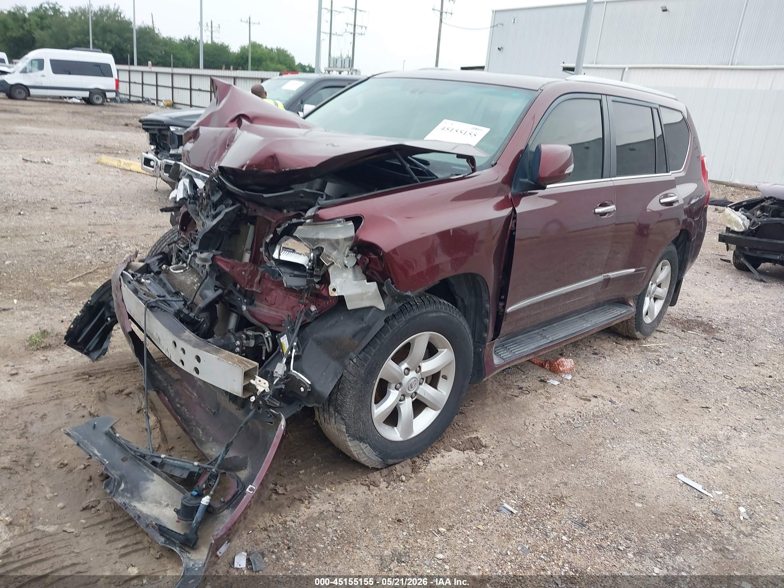 2013 Lexus Gx 460 Premium Burgundy vin: JTJJM7FX4D5063436
