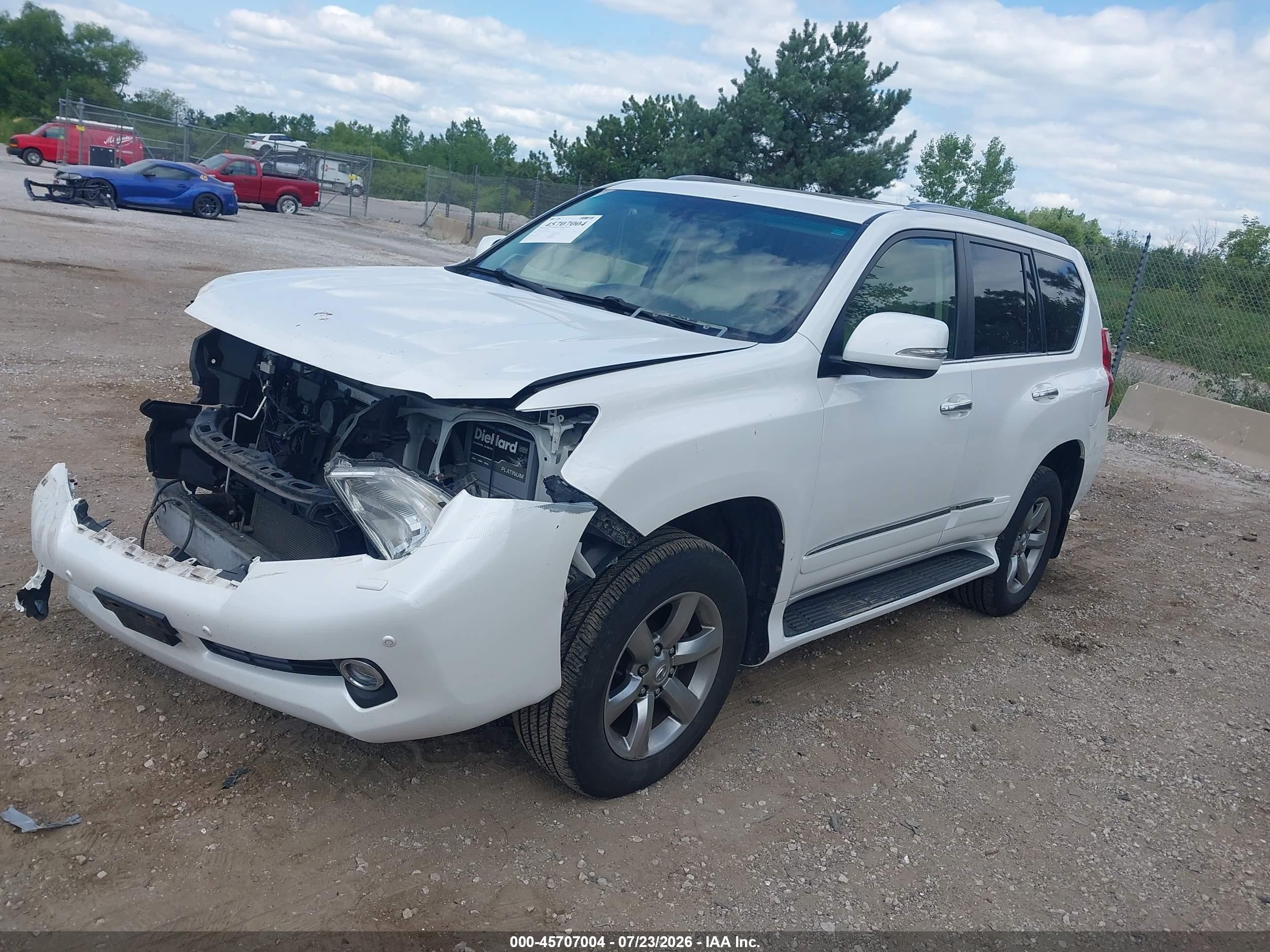 2013 Lexus Gx 460 Premium White vin: JTJJM7FX5D5059346