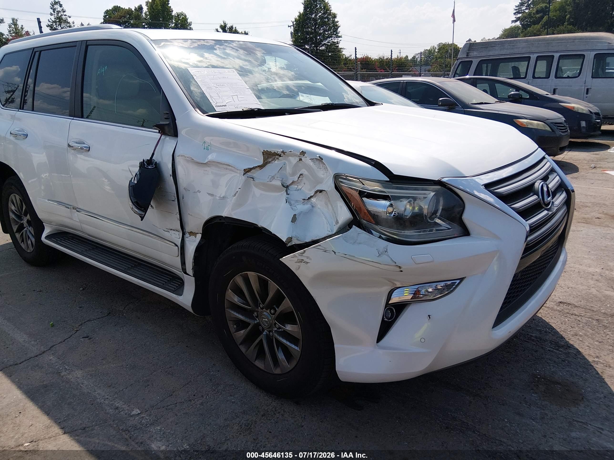 2014 Lexus Gx 460 Luxury White vin: JTJJM7FX5E5073667